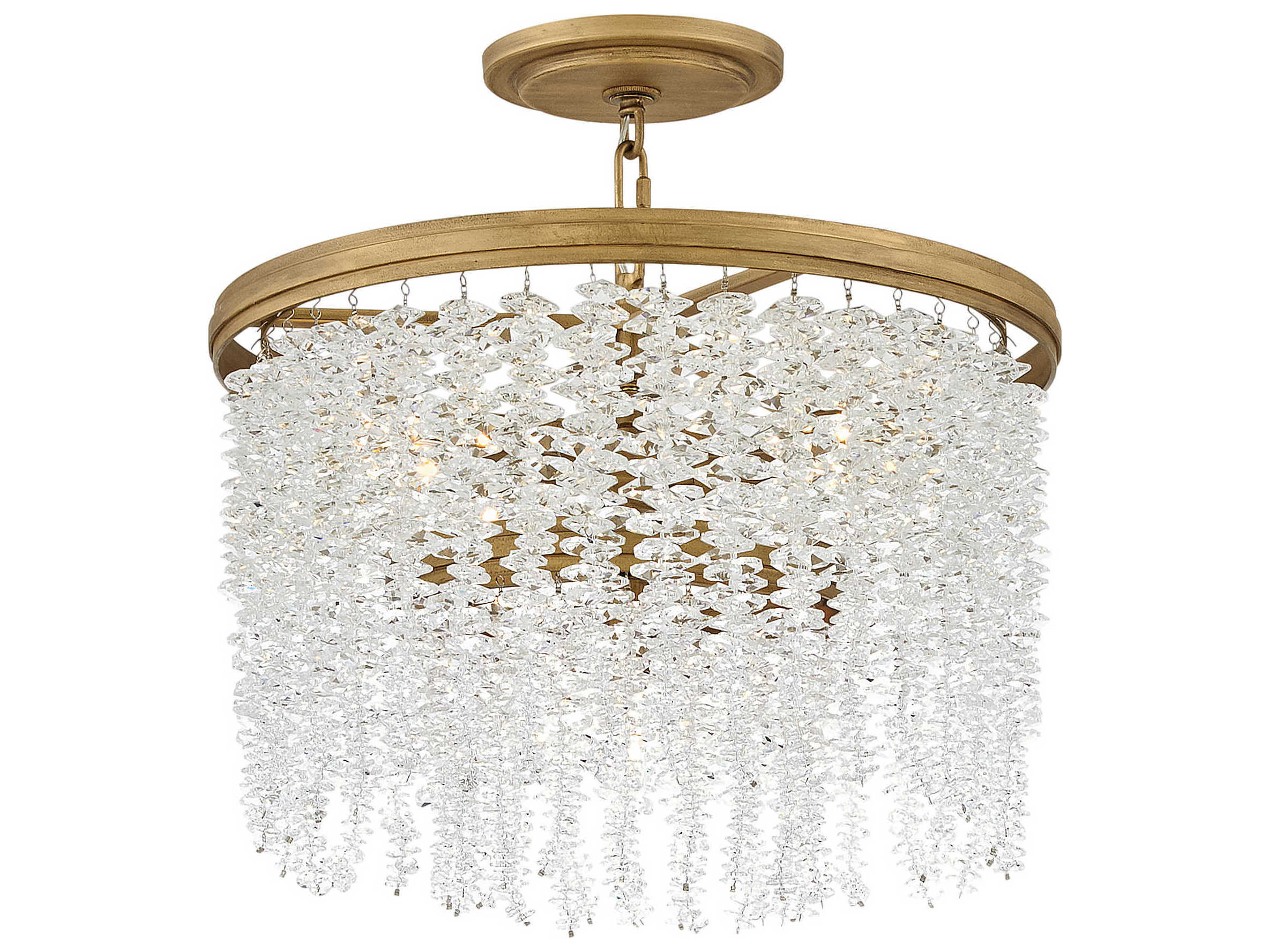 Fredrick Ramond Rubina 4-Light Burnished Gold Pendant