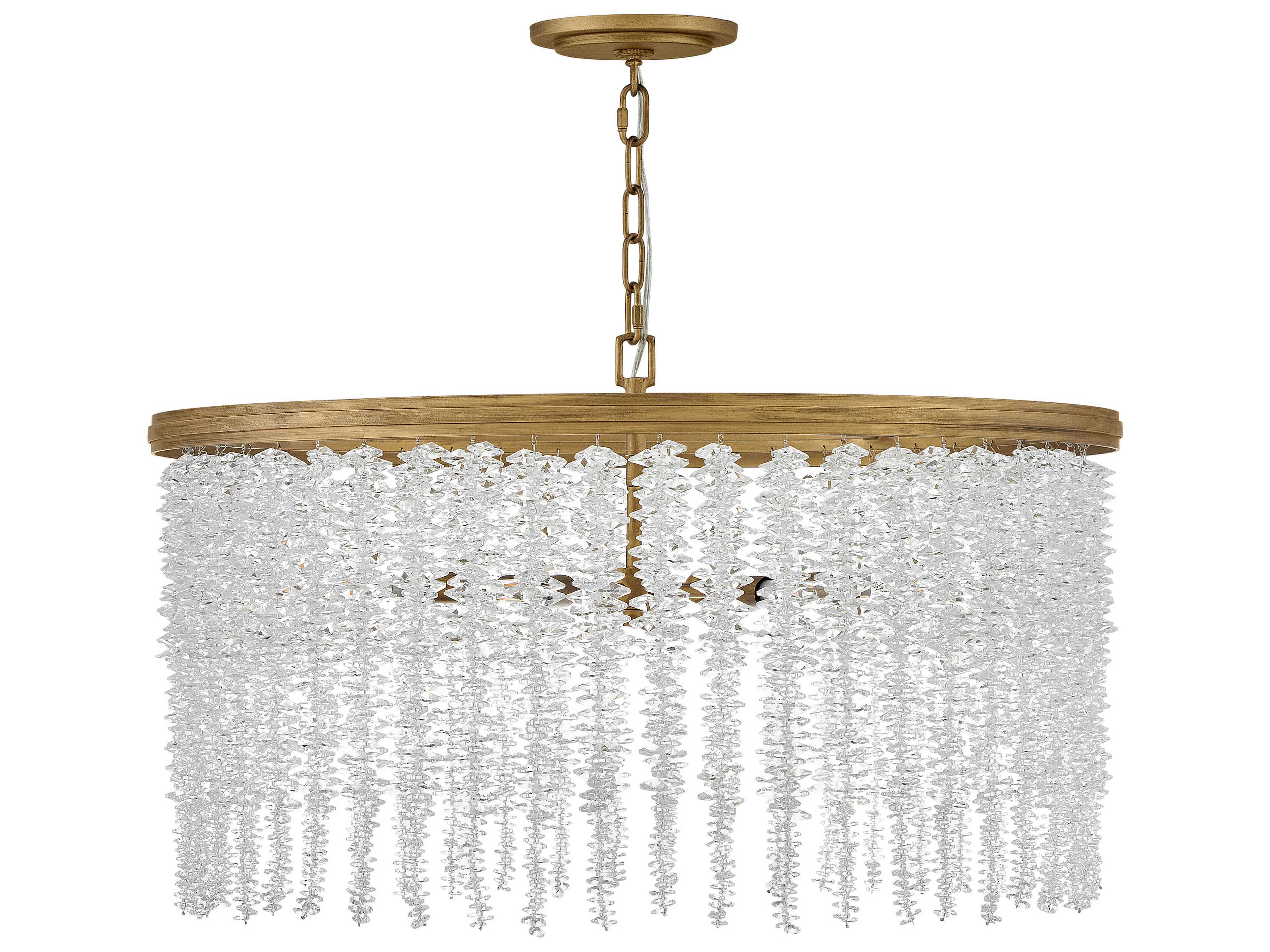 Fredrick Ramond Rubina 6-Light Burnished Gold Candelabra Chandelier