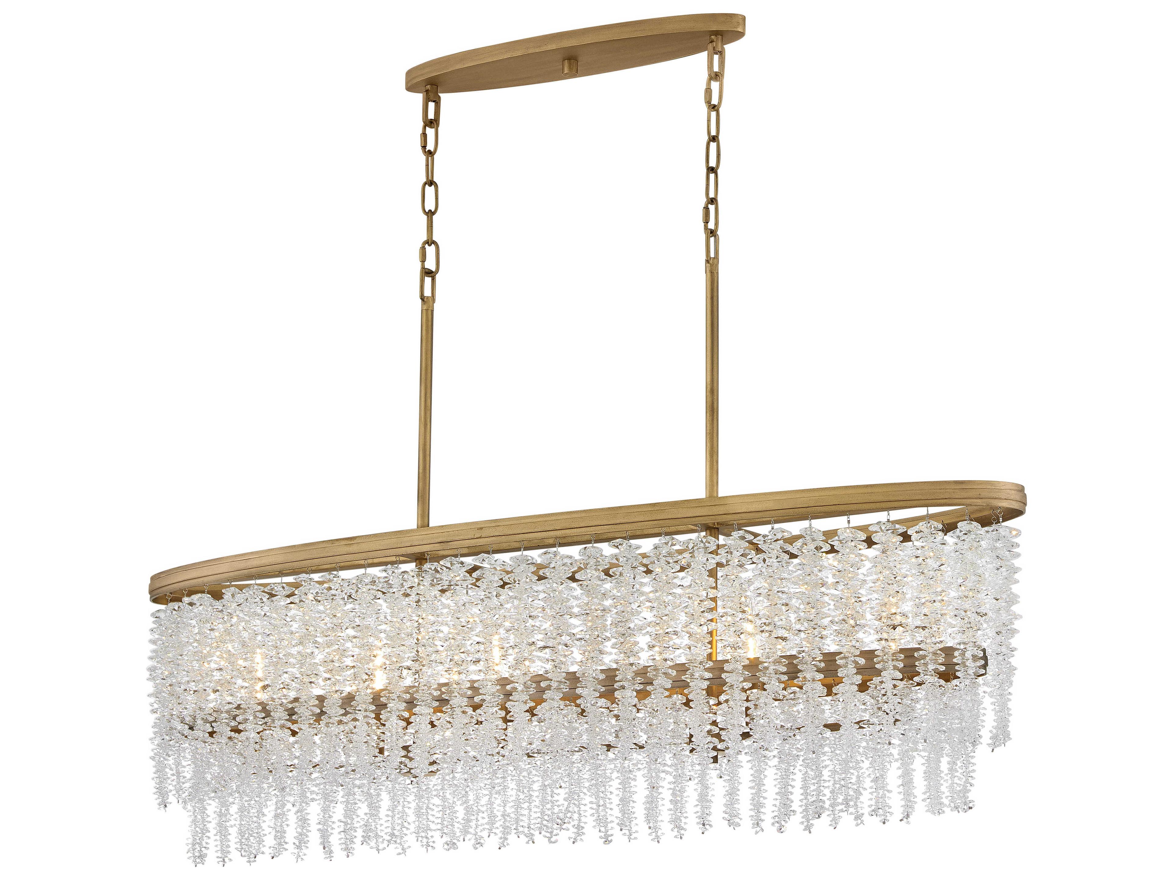 Fredrick Ramond Rubina 6-Light Burnished Gold Island Pendant