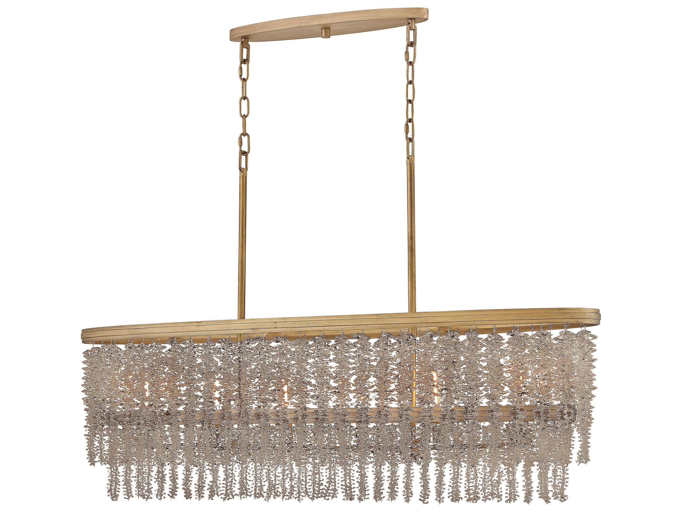 Fredrick Ramond Rubina 6-Light Burnished Gold Island Pendant