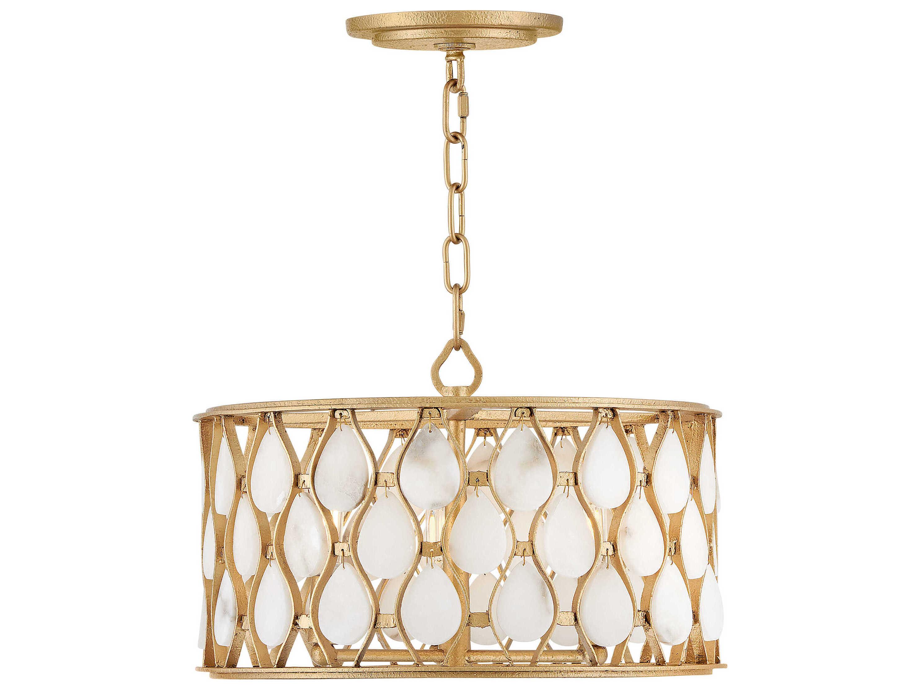 Fredrick Ramond Estie 3-Light Piastra Gold Pendant