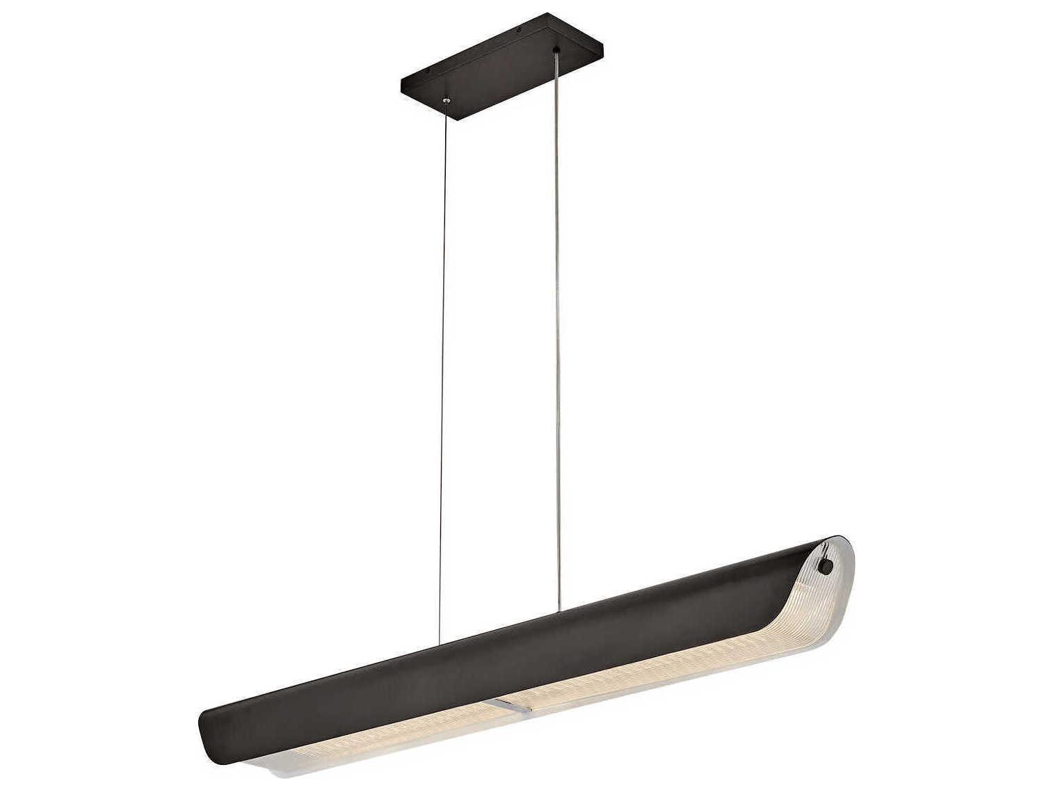 Fredrick Ramond Arco Black Oxide Linear Island Pendant