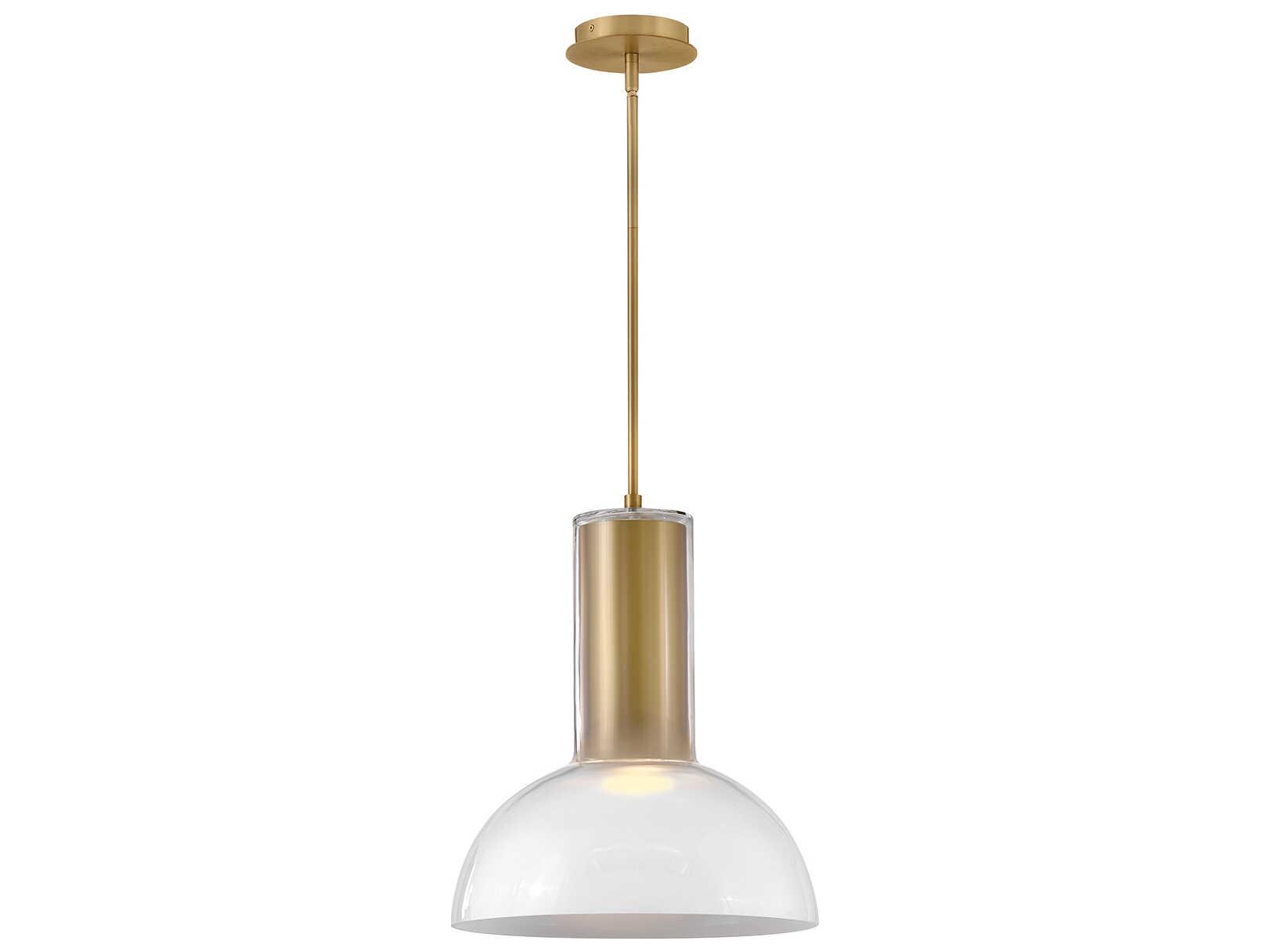 Fredrick Ramond Ombra 1-Light Lacquered Brass Pendant