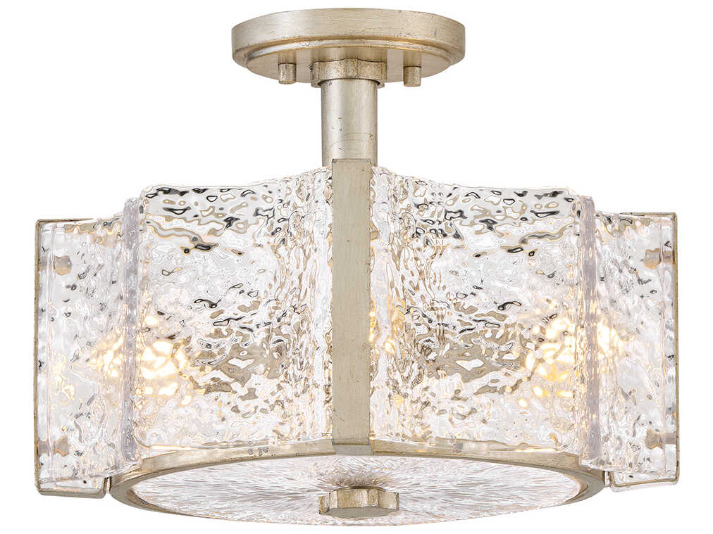 Fredrick Ramond Florian 4-Light Glacial Silver Semi Flush Mount
