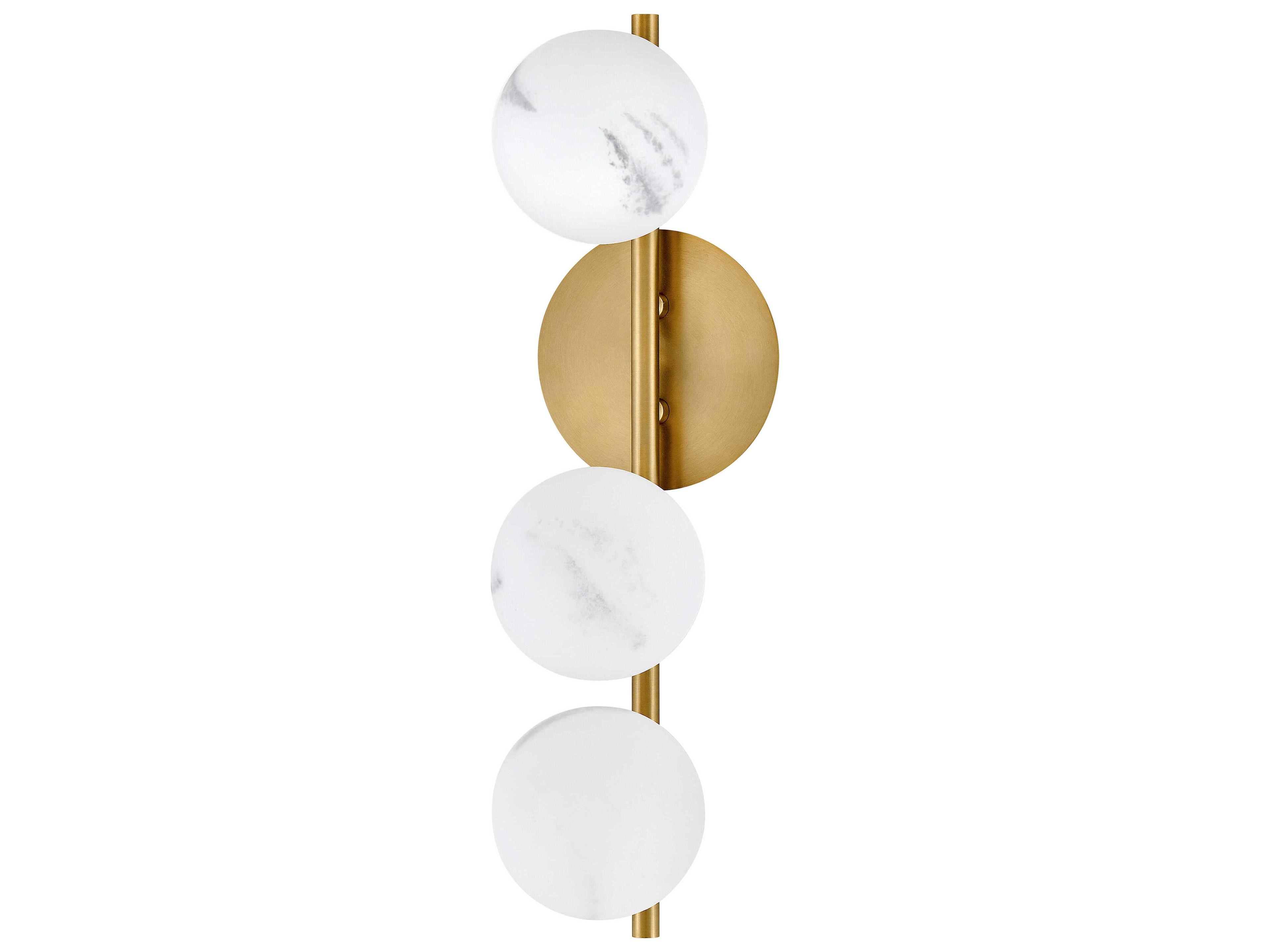 Fredrick Ramond Selene 3-Light Lacquered Brass Wall Sconce
