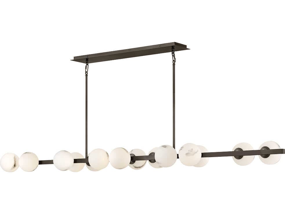 Fredrick Ramond Selene 14-Light Black Oxide Linear Island Pendant