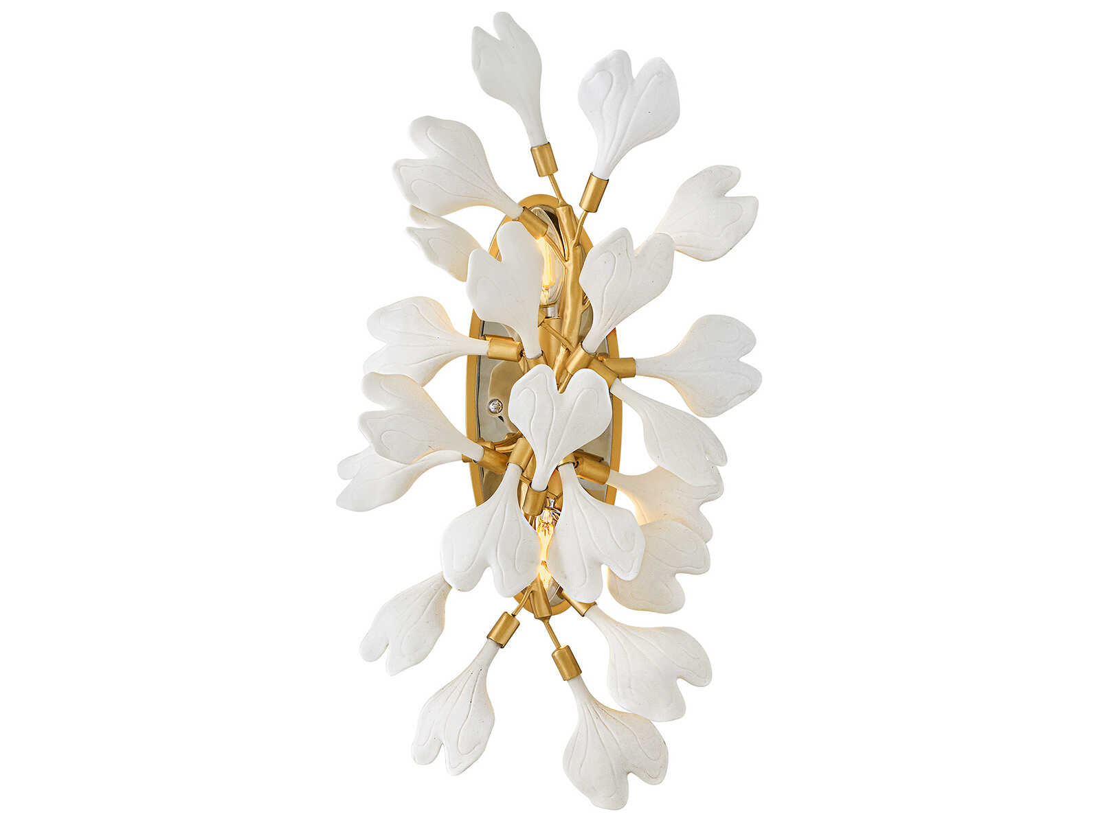 Fredrick Ramond Audra 2-Light Deluxe Gold Wall Sconce