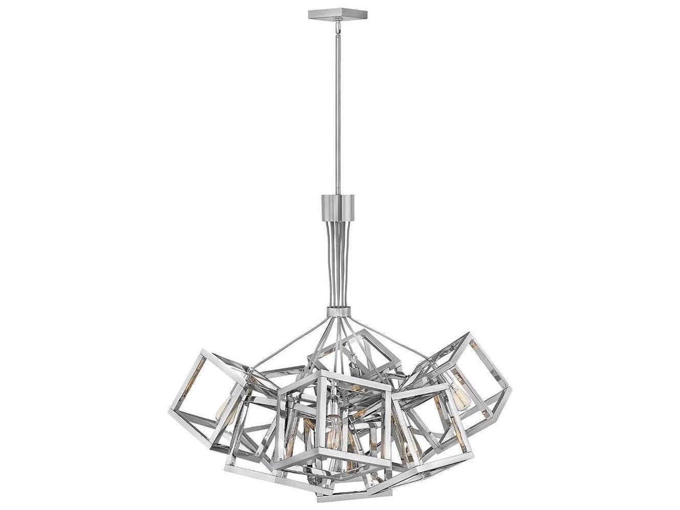 Fredrick Ramond Ensemble 9-Light Polished Nickel Linear Pendant