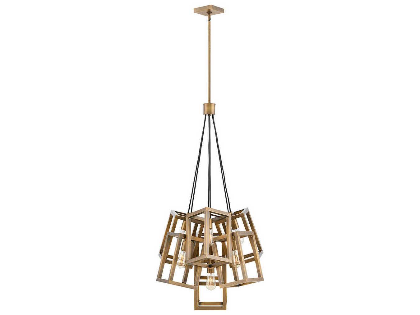 Fredrick Ramond Ensemble 7-Light Brushed Bronze Linear Pendant
