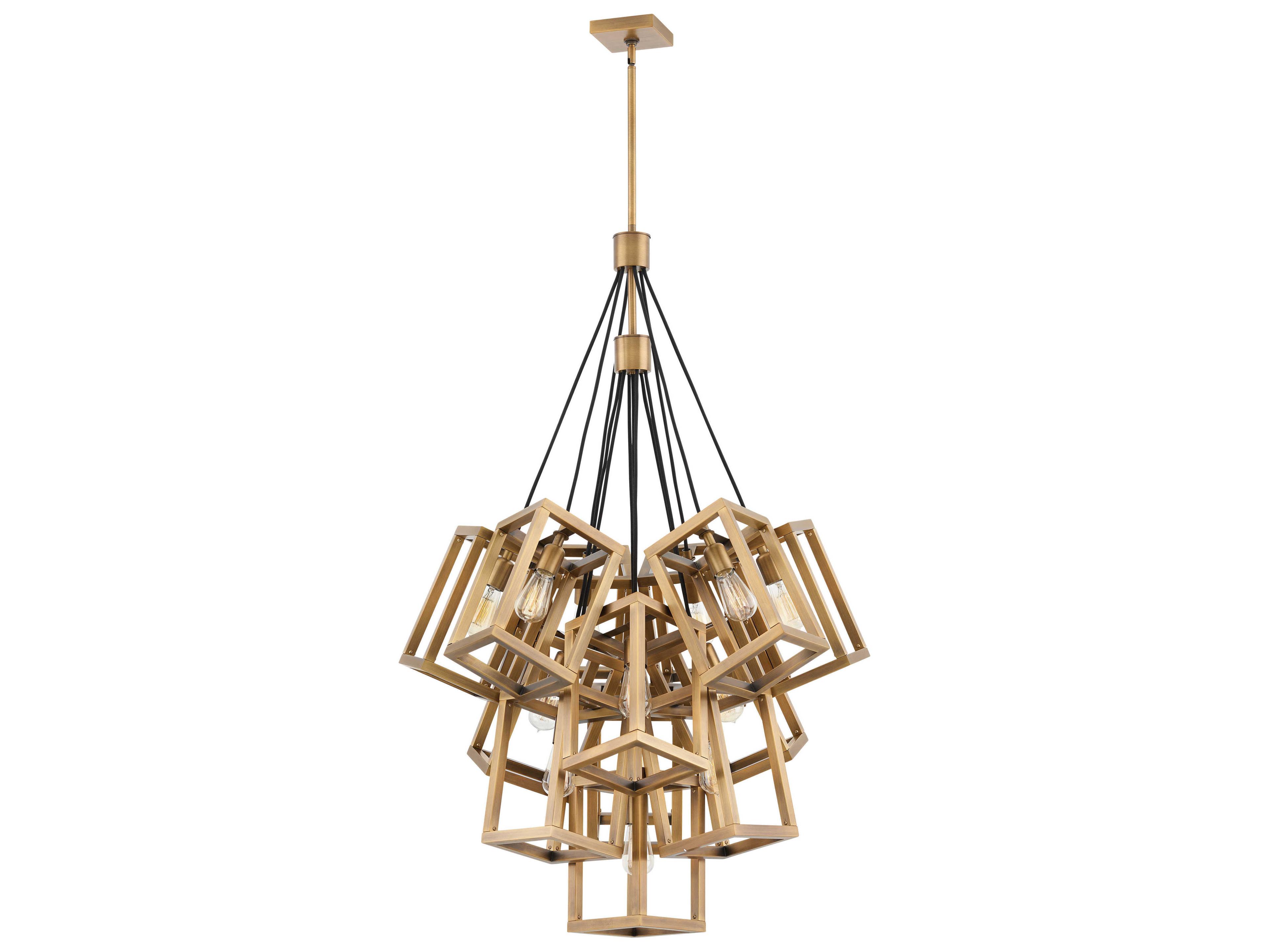 Fredrick Ramond Ensemble 13-Light Brushed Bronze Linear Pendant