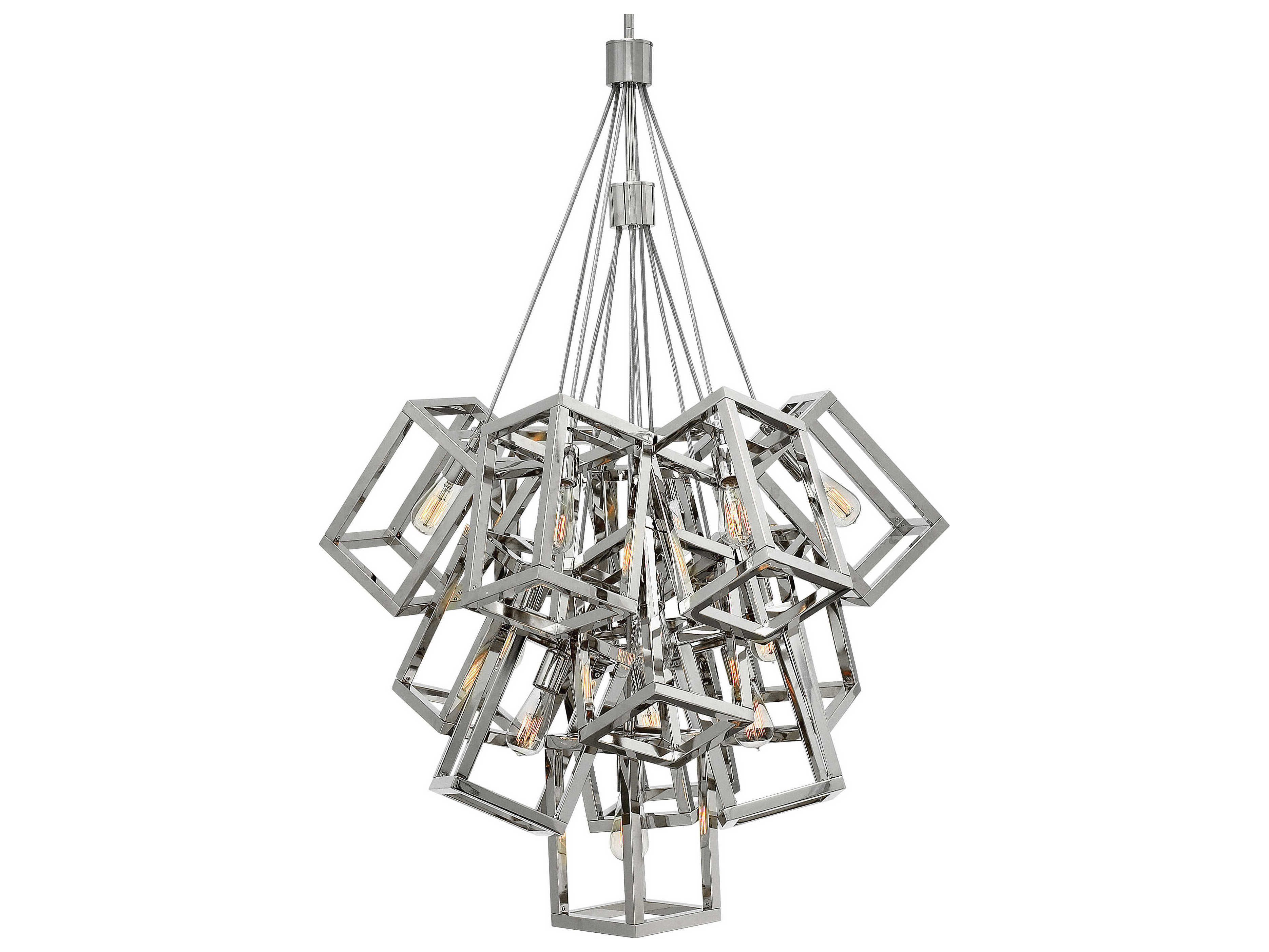 Fredrick Ramond Ensemble 13-Light Polished Nickel Linear Pendant