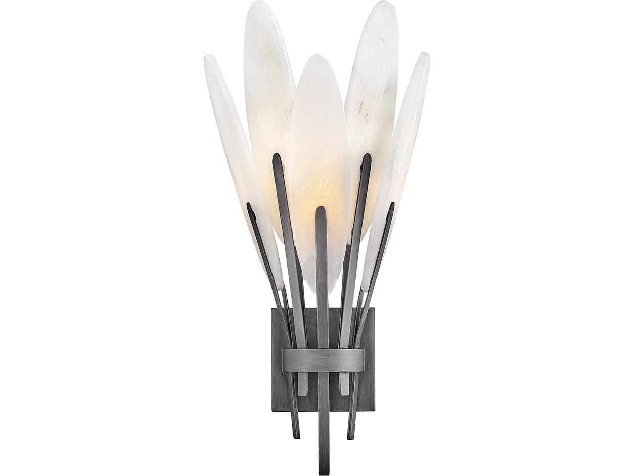 Fredrick Ramond Nerine 1-Light Brushed Graphite Black Wall Sconce