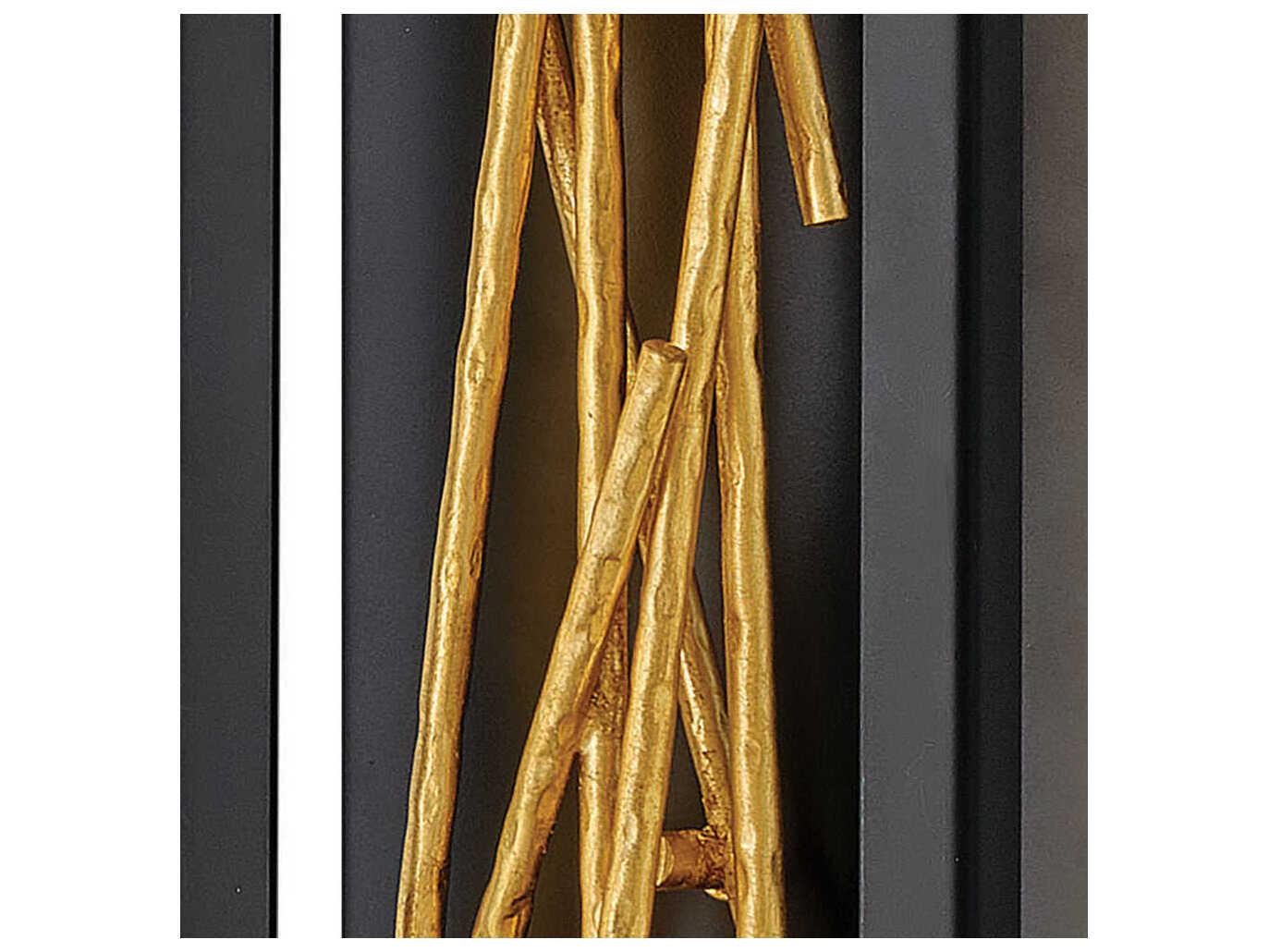 Fredrick Ramond Styx Black Gilded Gold LED Wall Sconce