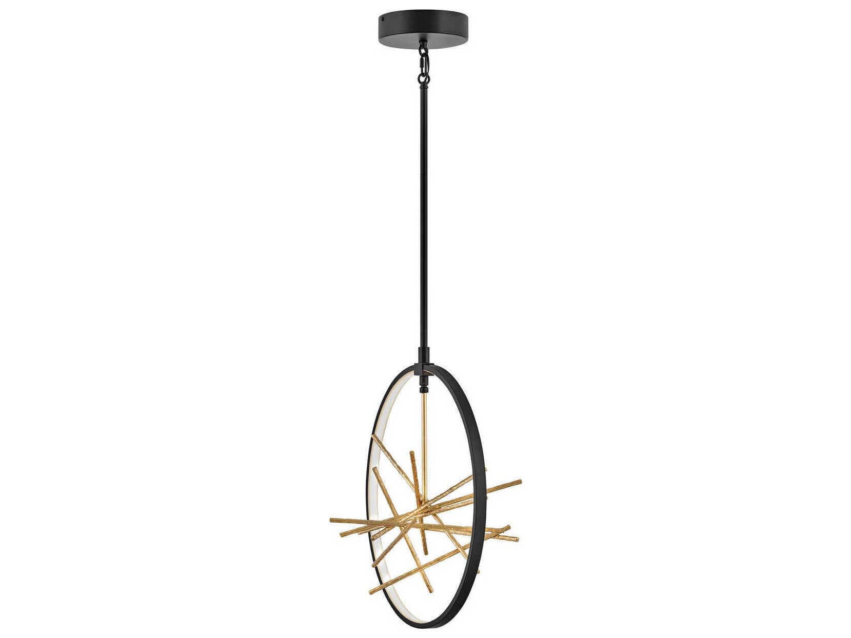 Fredrick Ramond Styx Black LED Round Sputnik Pendant