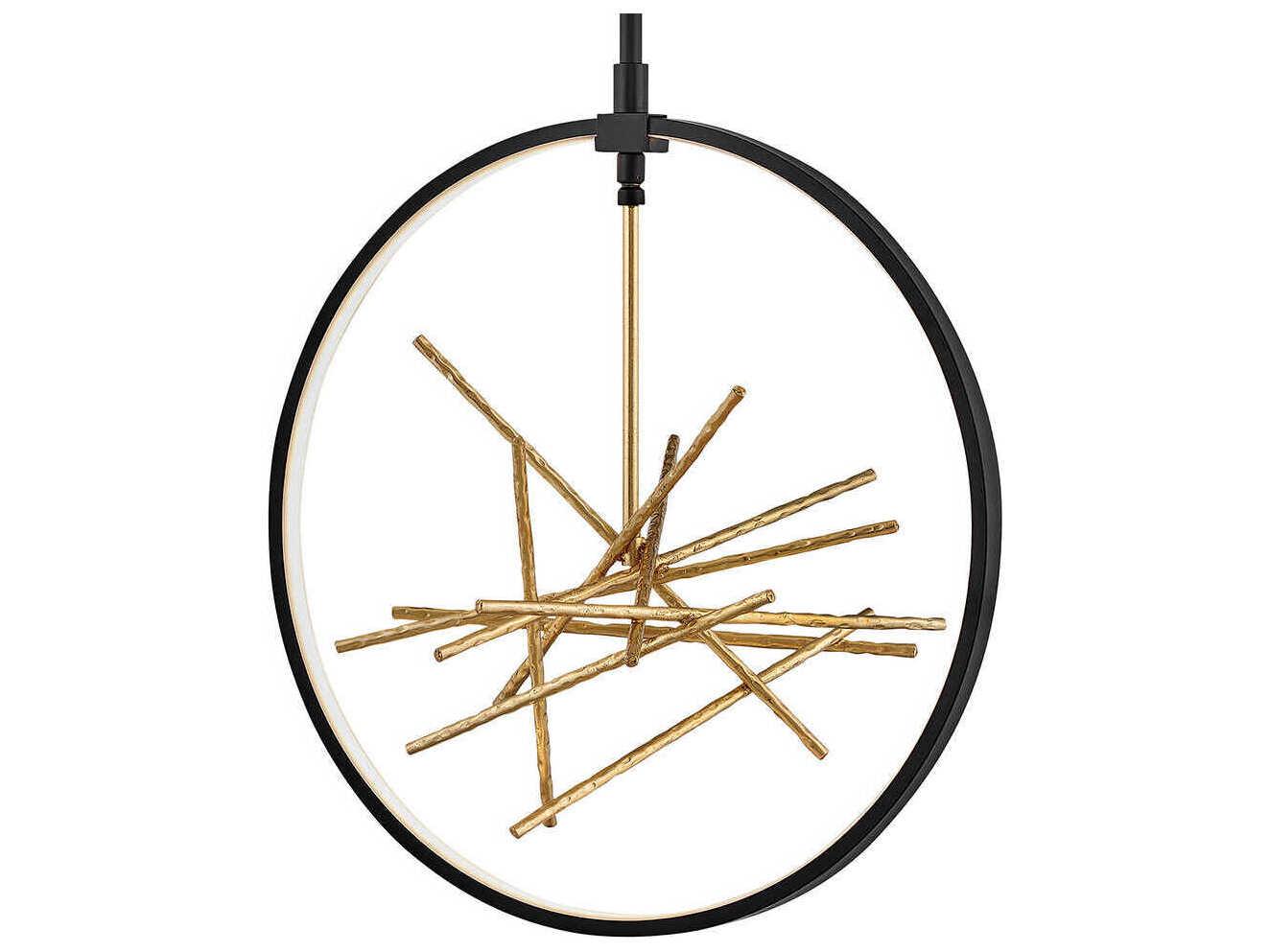 Fredrick Ramond Styx Black LED Round Sputnik Pendant