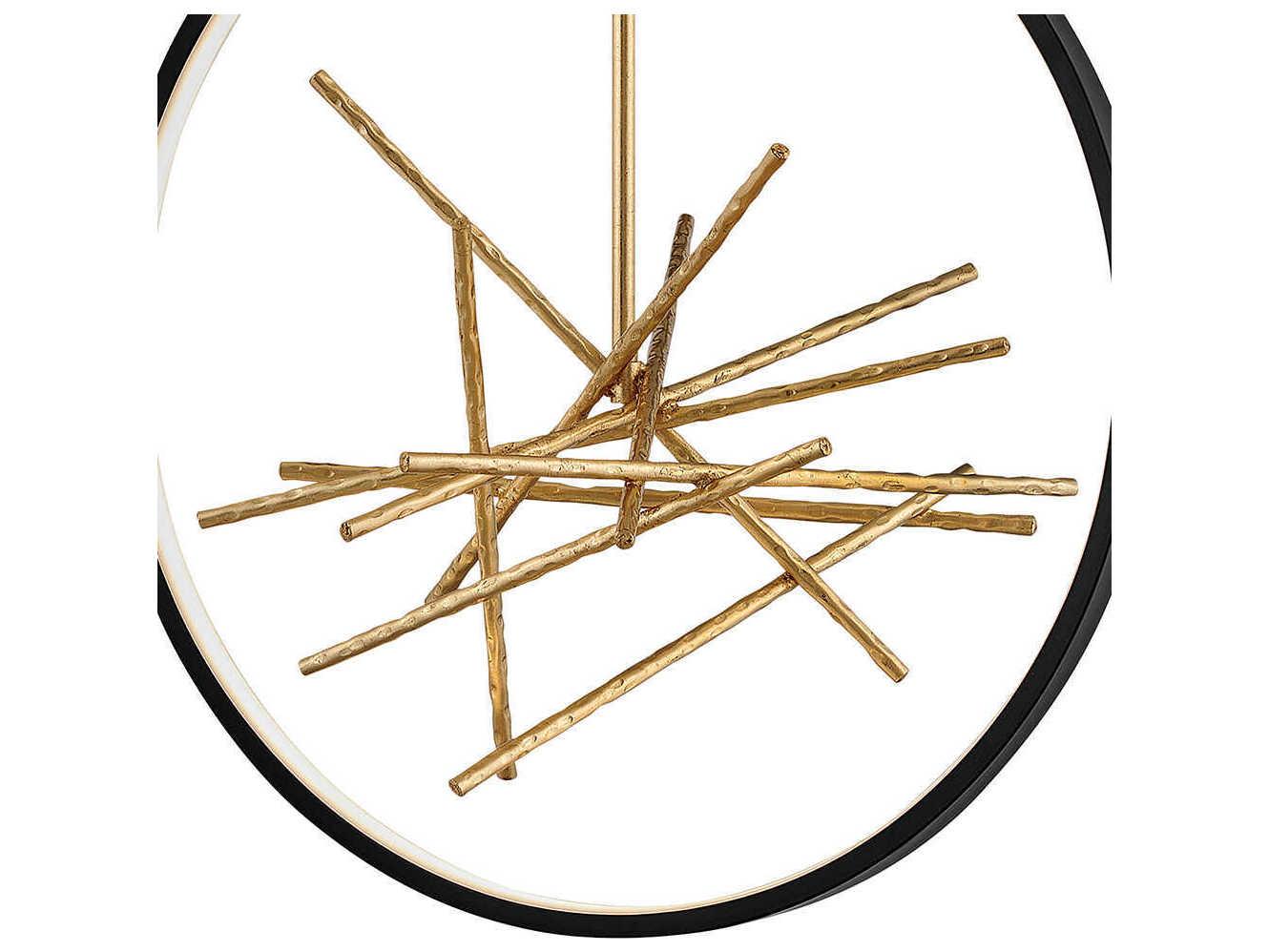 Fredrick Ramond Styx Black LED Round Sputnik Pendant