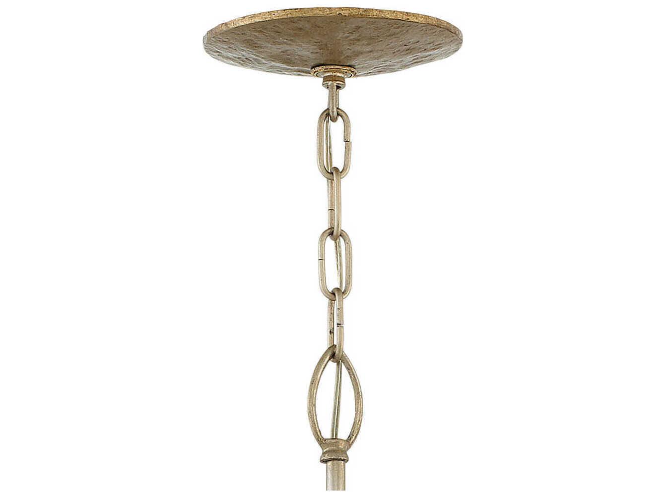 Fredrick Ramond Eve 3-Light Champagne Gold Crystal Candelabra Geometric Chandelier