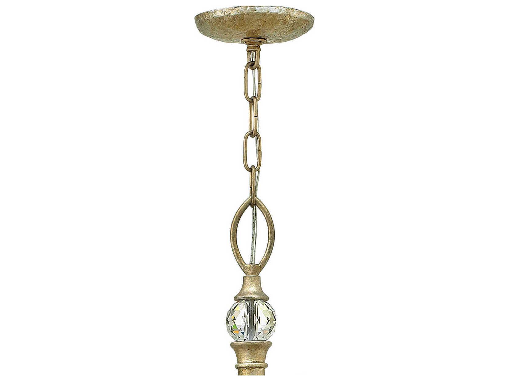 Fredrick Ramond Eve 9-Light Champagne Gold Crystal Candelabra Chandelier