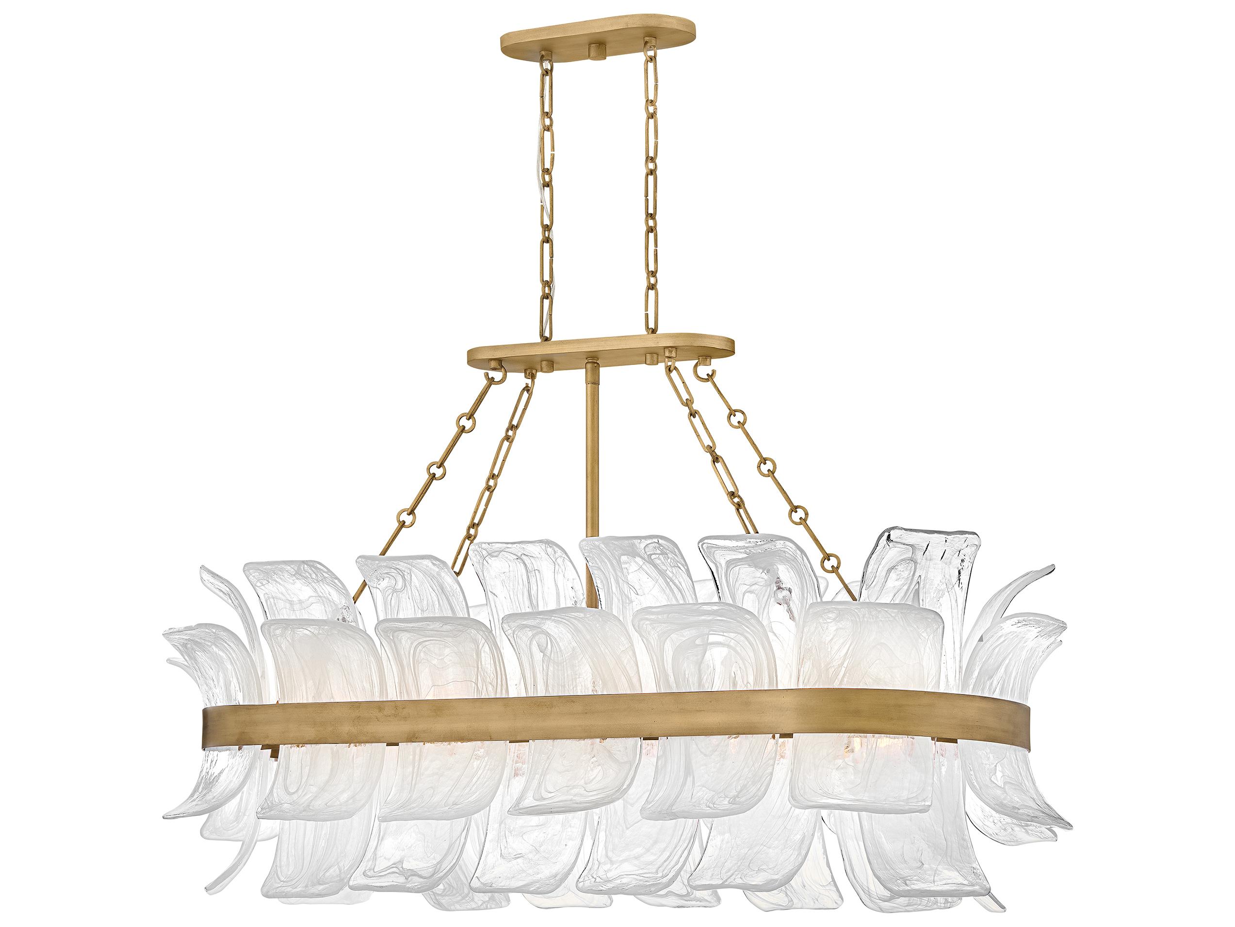 Fredrick Ramond Fleur 10-Light Burnished Gold Island Pendant