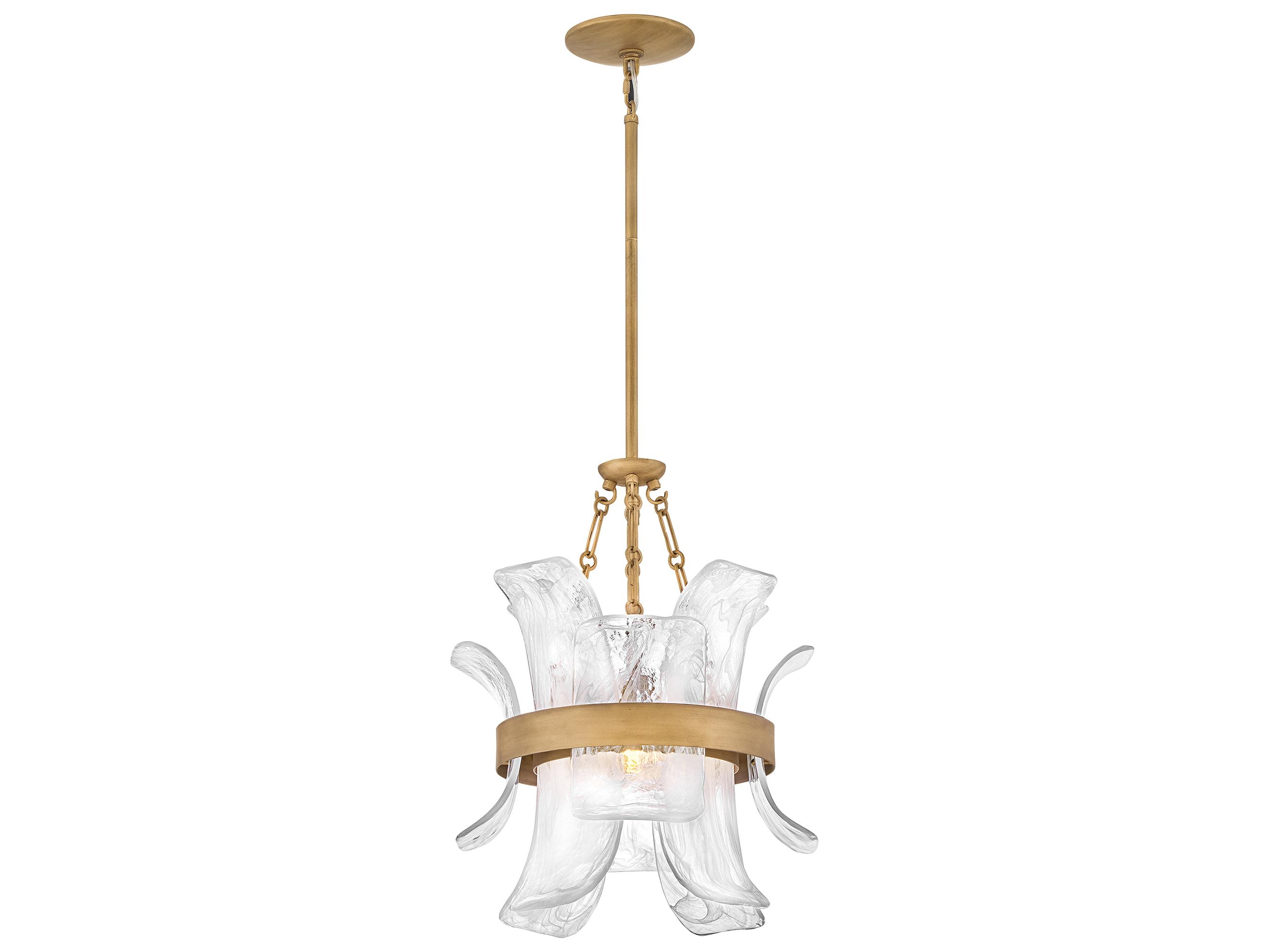 Fredrick Ramond Fleur 1-Light Burnished Gold Pendant