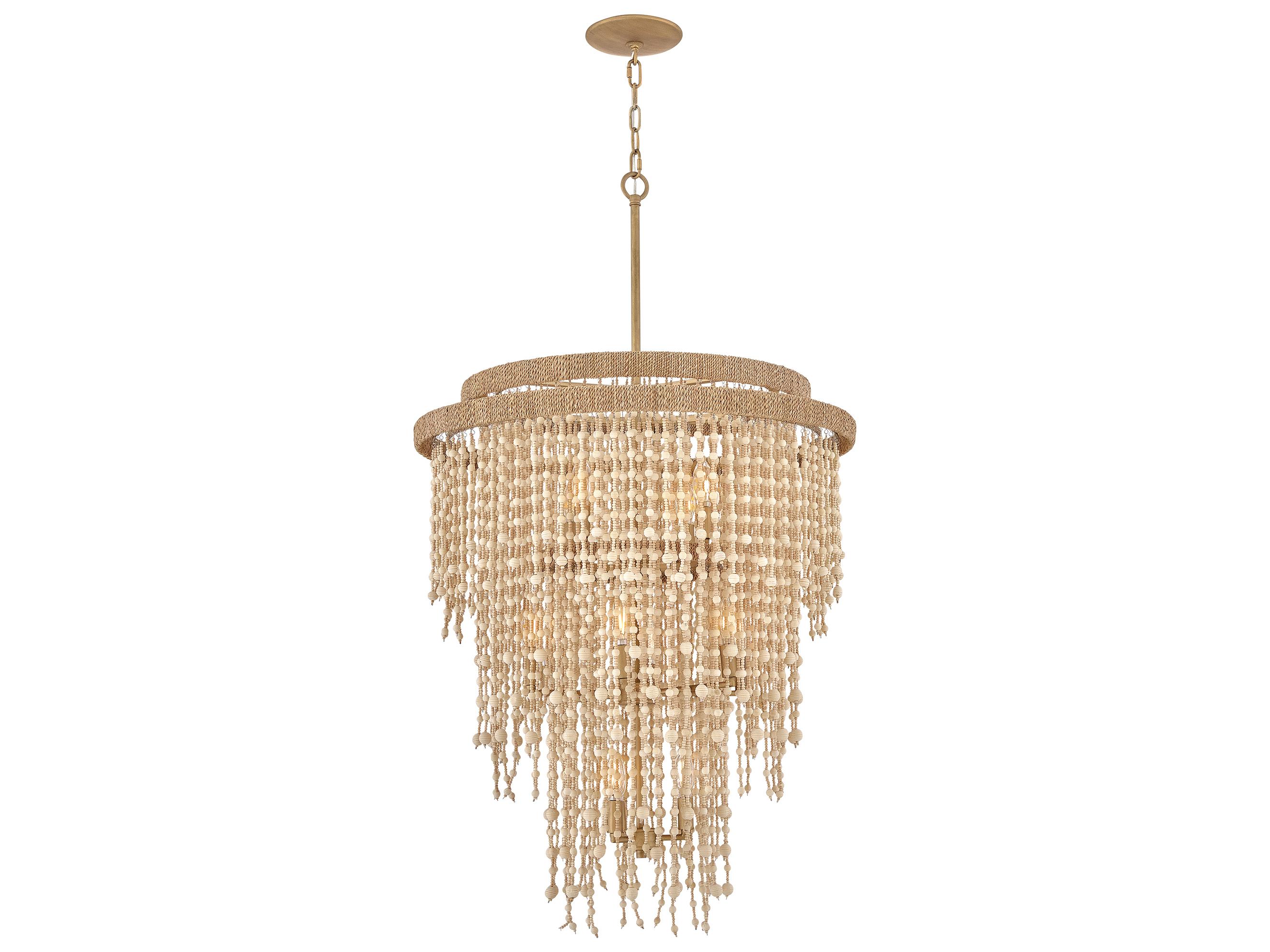 Fredrick Ramond Freya 13-Light Burnished Gold Tiered Chandelier