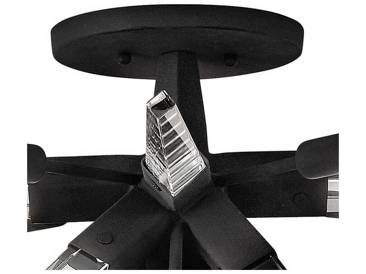 Fredrick Ramond Ariel 8-Light Black Crystal Semi Flush Mount