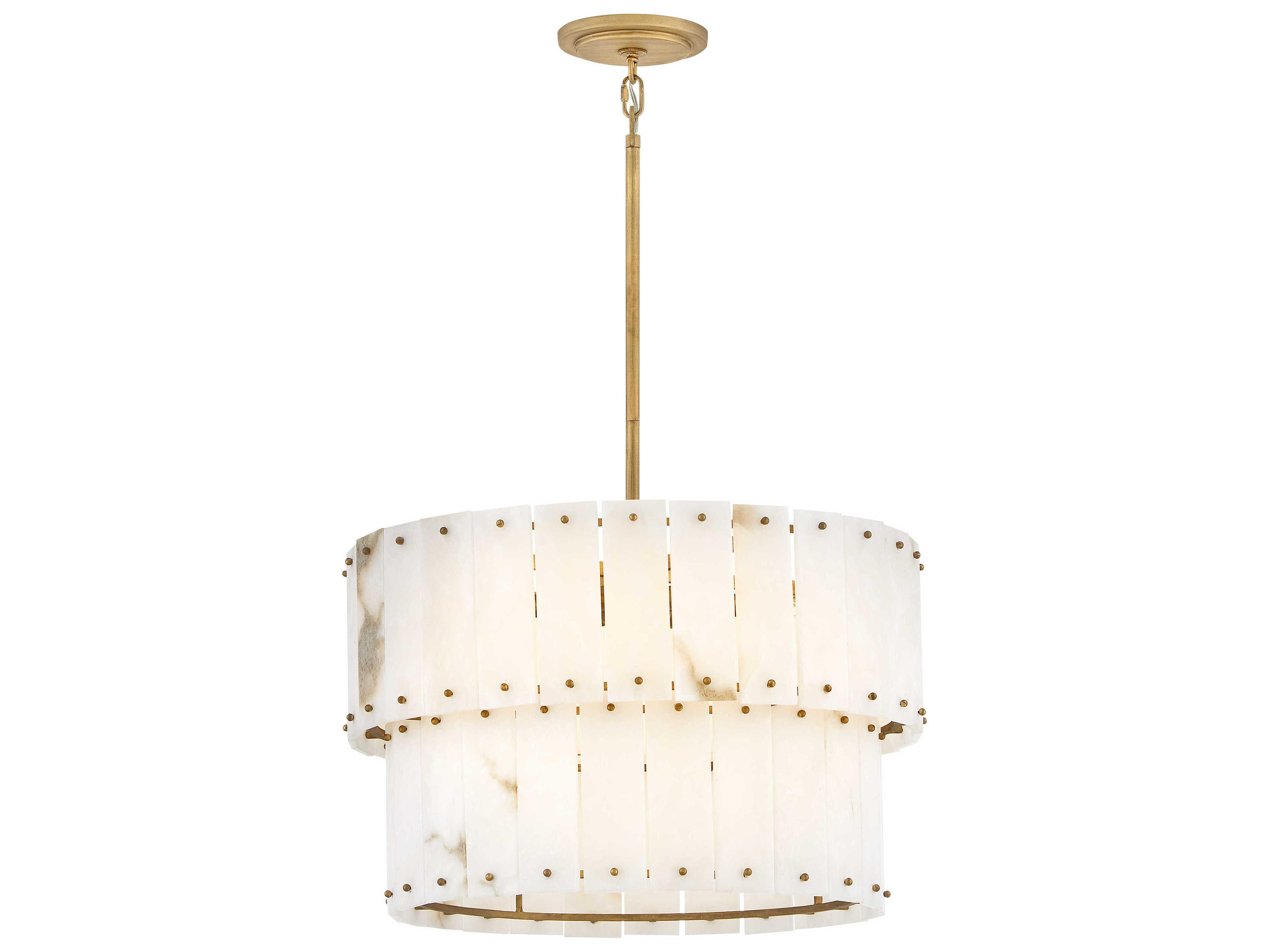 Fredrick Ramond Simone 6-Light Burnished Gold Tiered Pendant