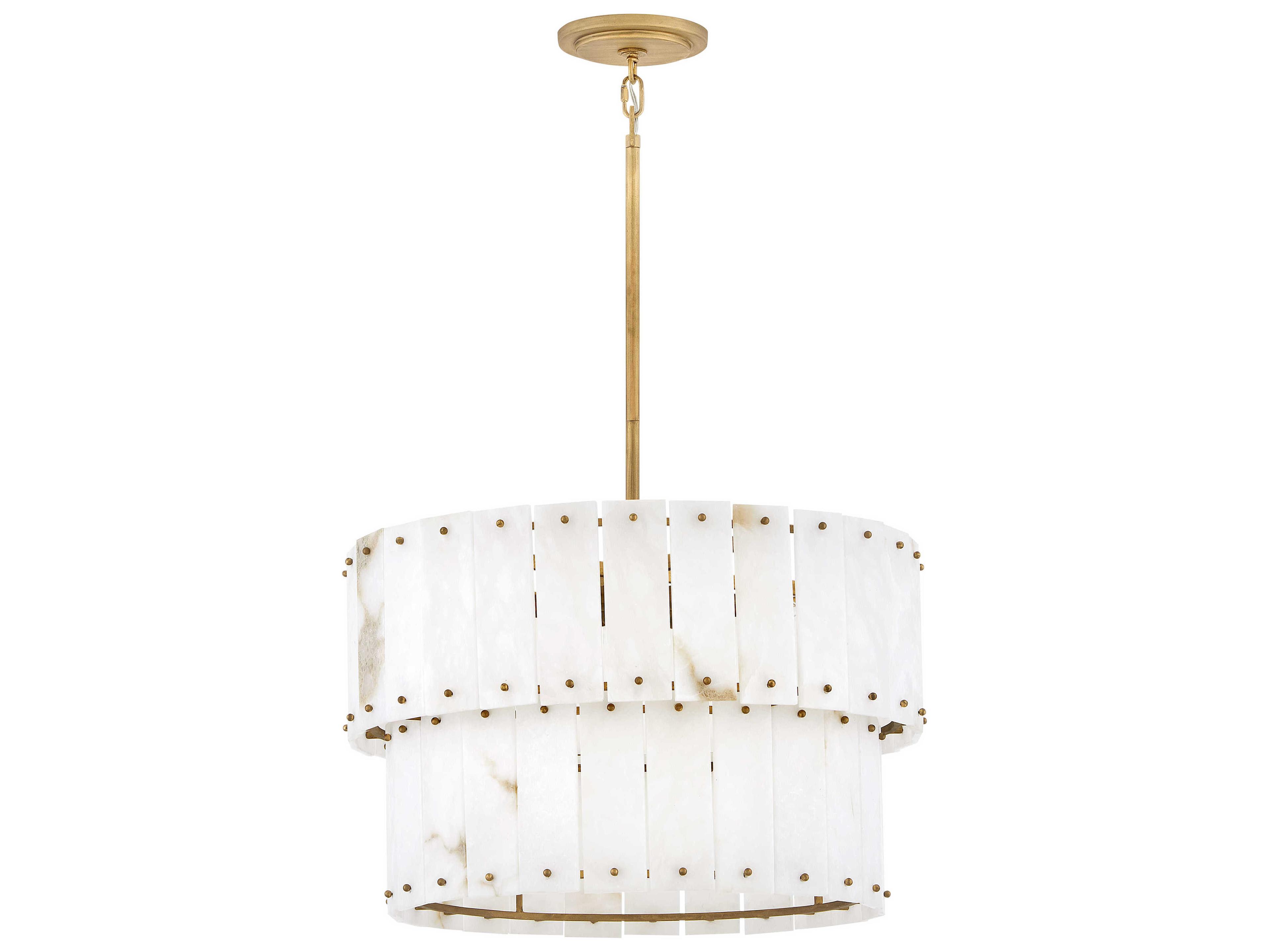 Fredrick Ramond Simone 6-Light Burnished Gold Tiered Pendant