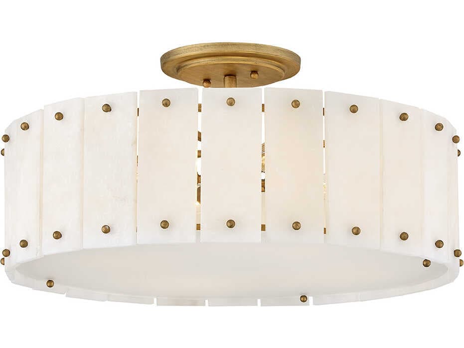 Fredrick Ramond Simone 4-Light Burnished Gold Semi Flush Mount