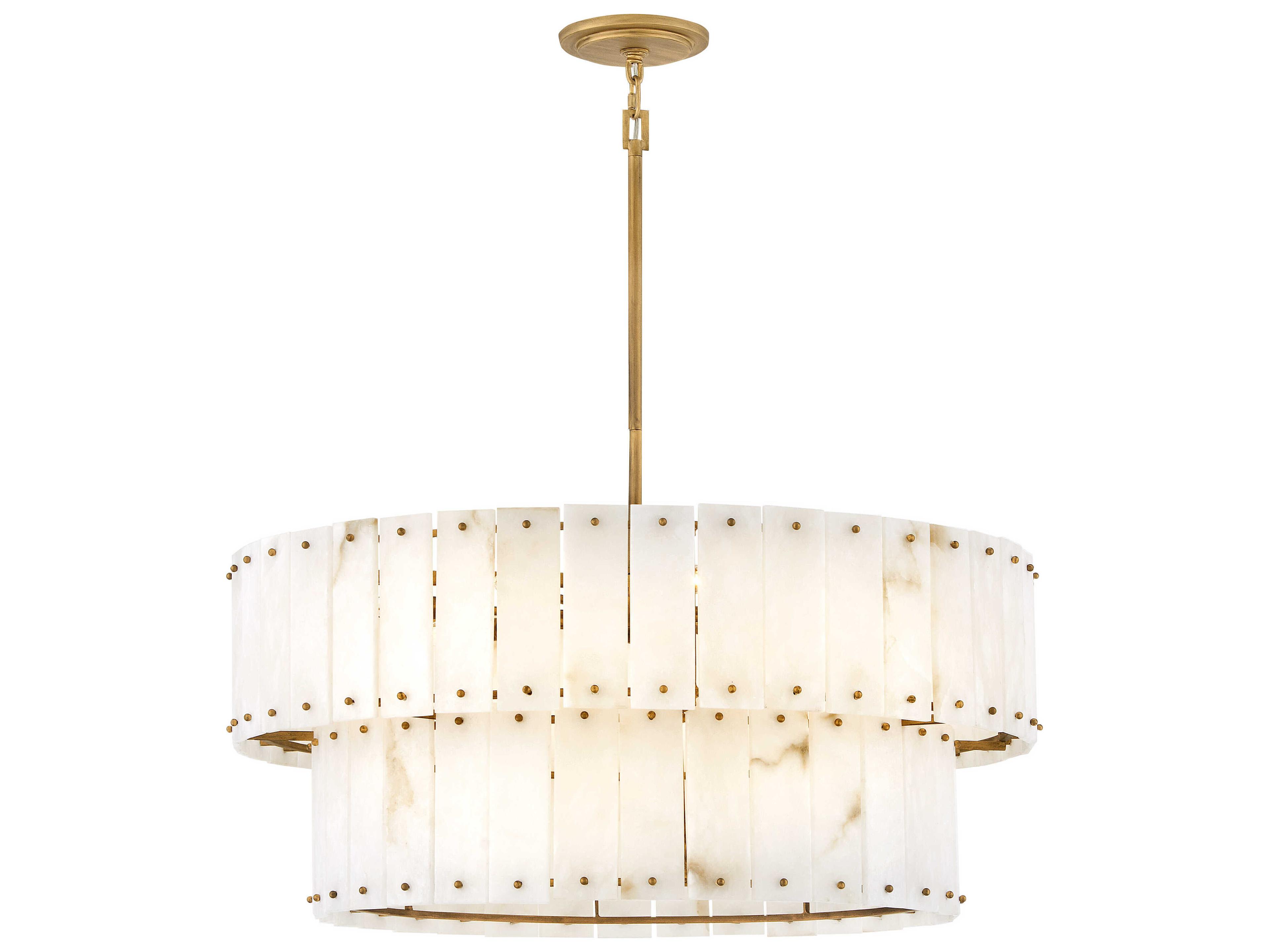 Fredrick Ramond Simone 8-Light Burnished Gold Tiered Pendant