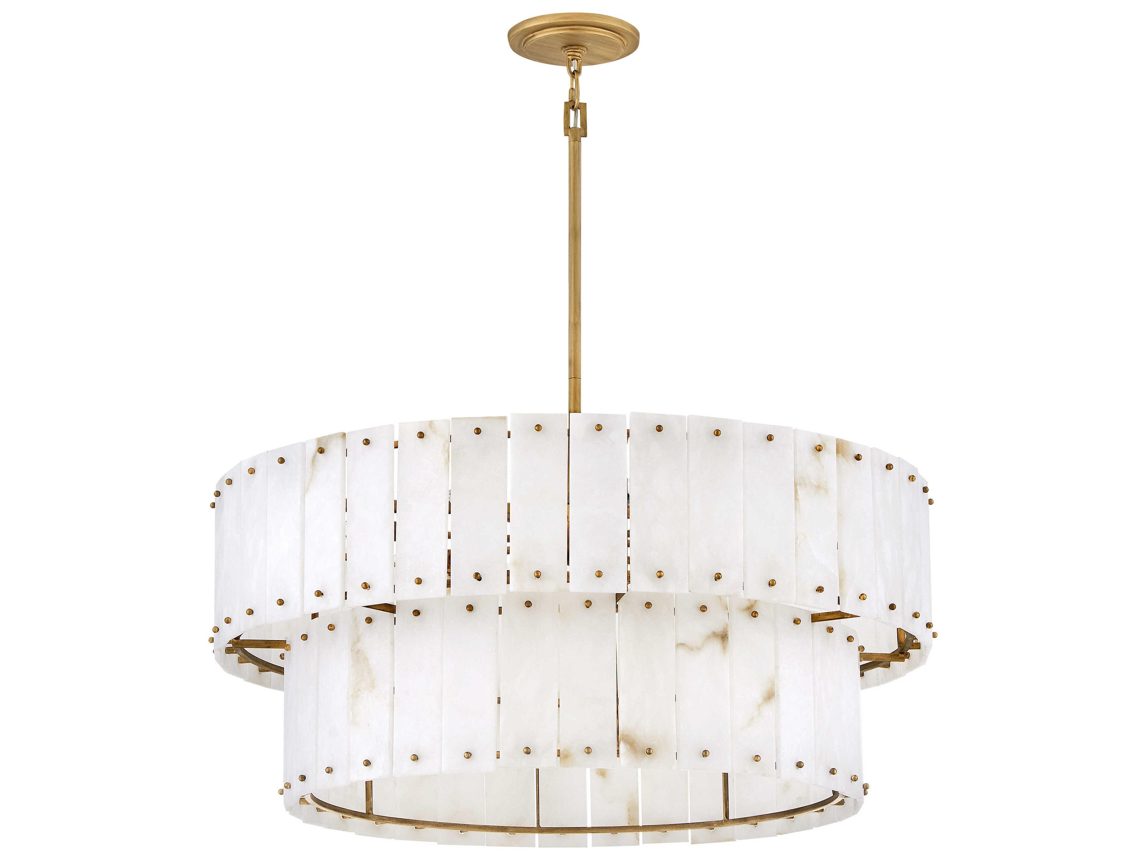 Fredrick Ramond Simone 8-Light Burnished Gold Tiered Pendant