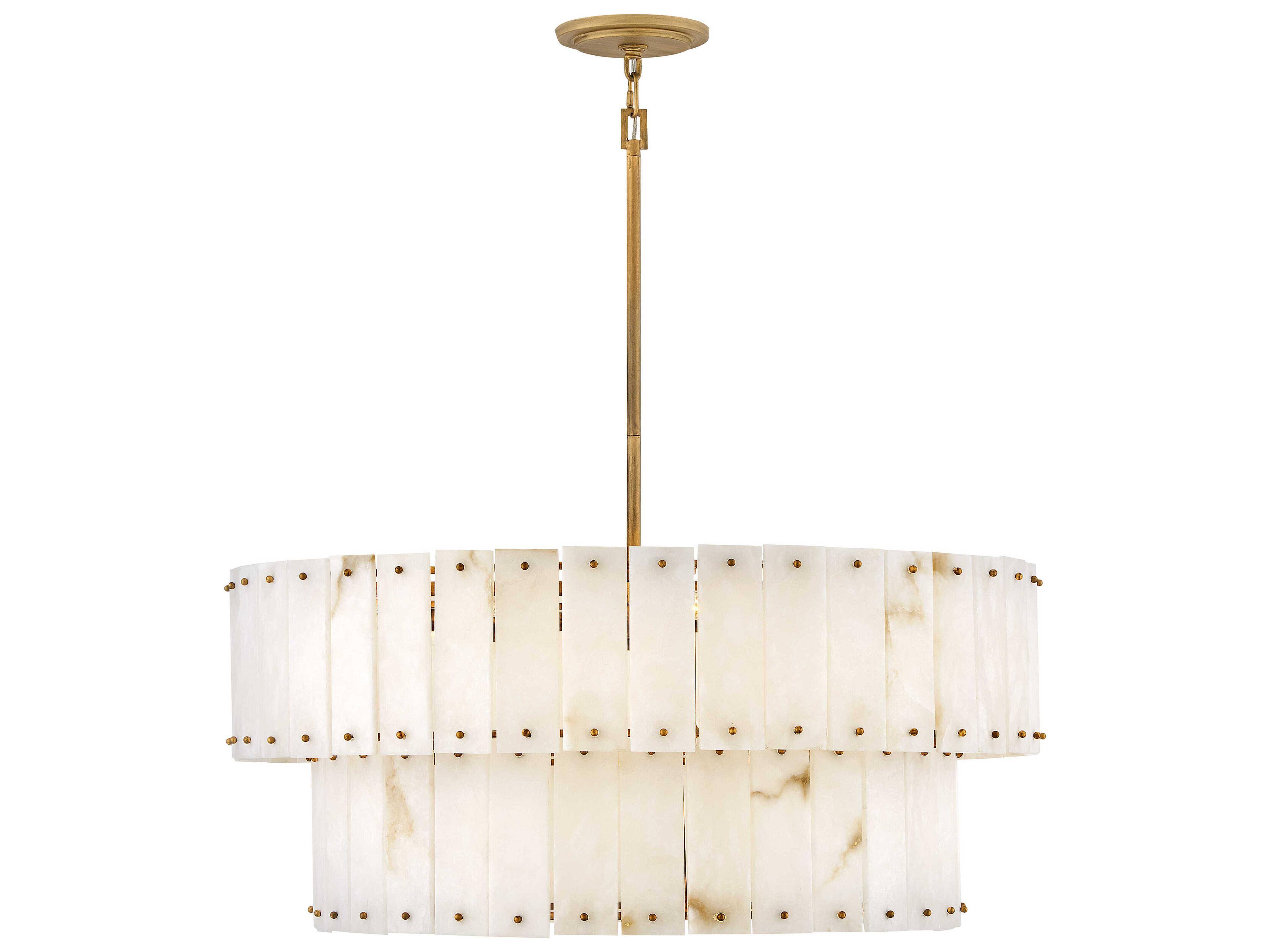 Fredrick Ramond Simone 8-Light Burnished Gold Tiered Pendant