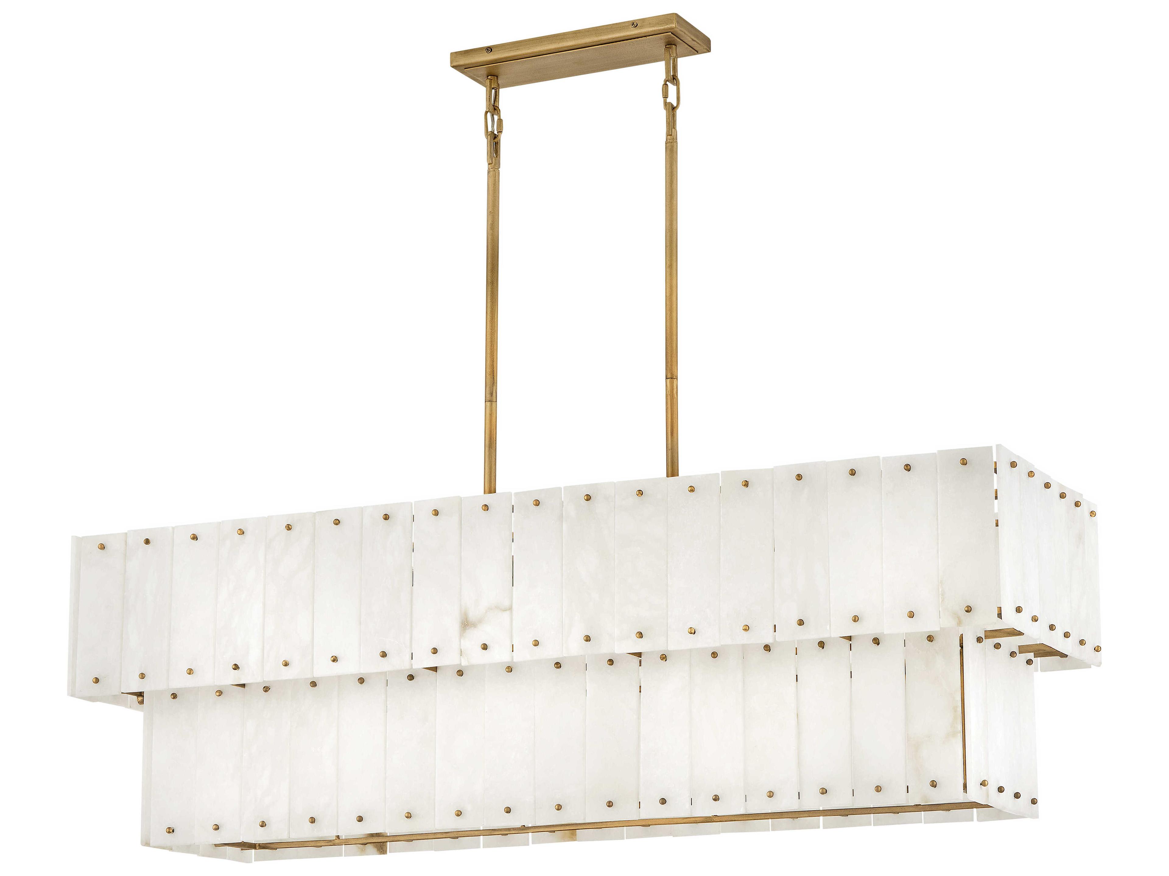 Fredrick Ramond Simone 8-Light Burnished Gold Tiered Island Pendant