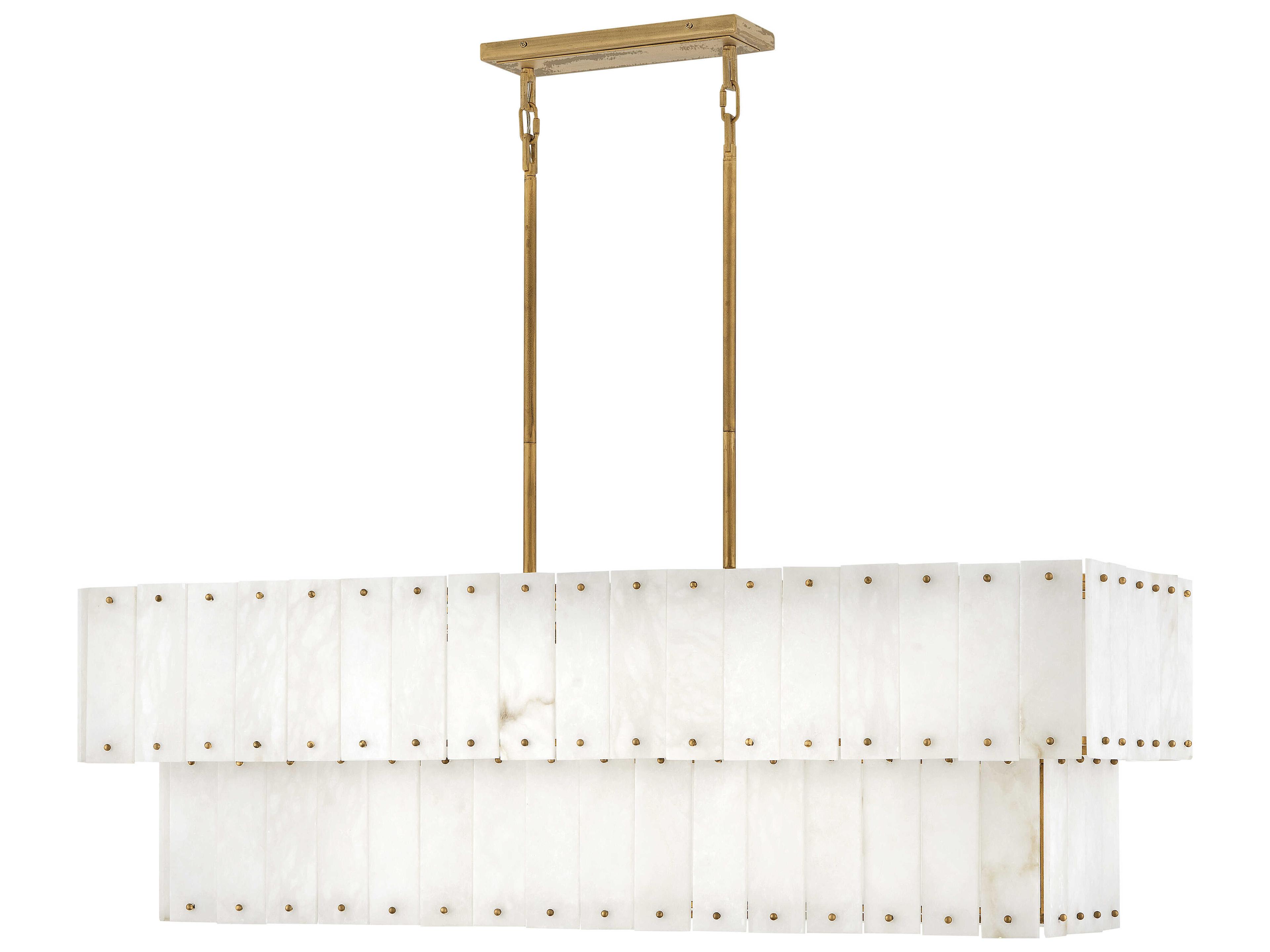 Fredrick Ramond Simone 8-Light Burnished Gold Tiered Island Pendant