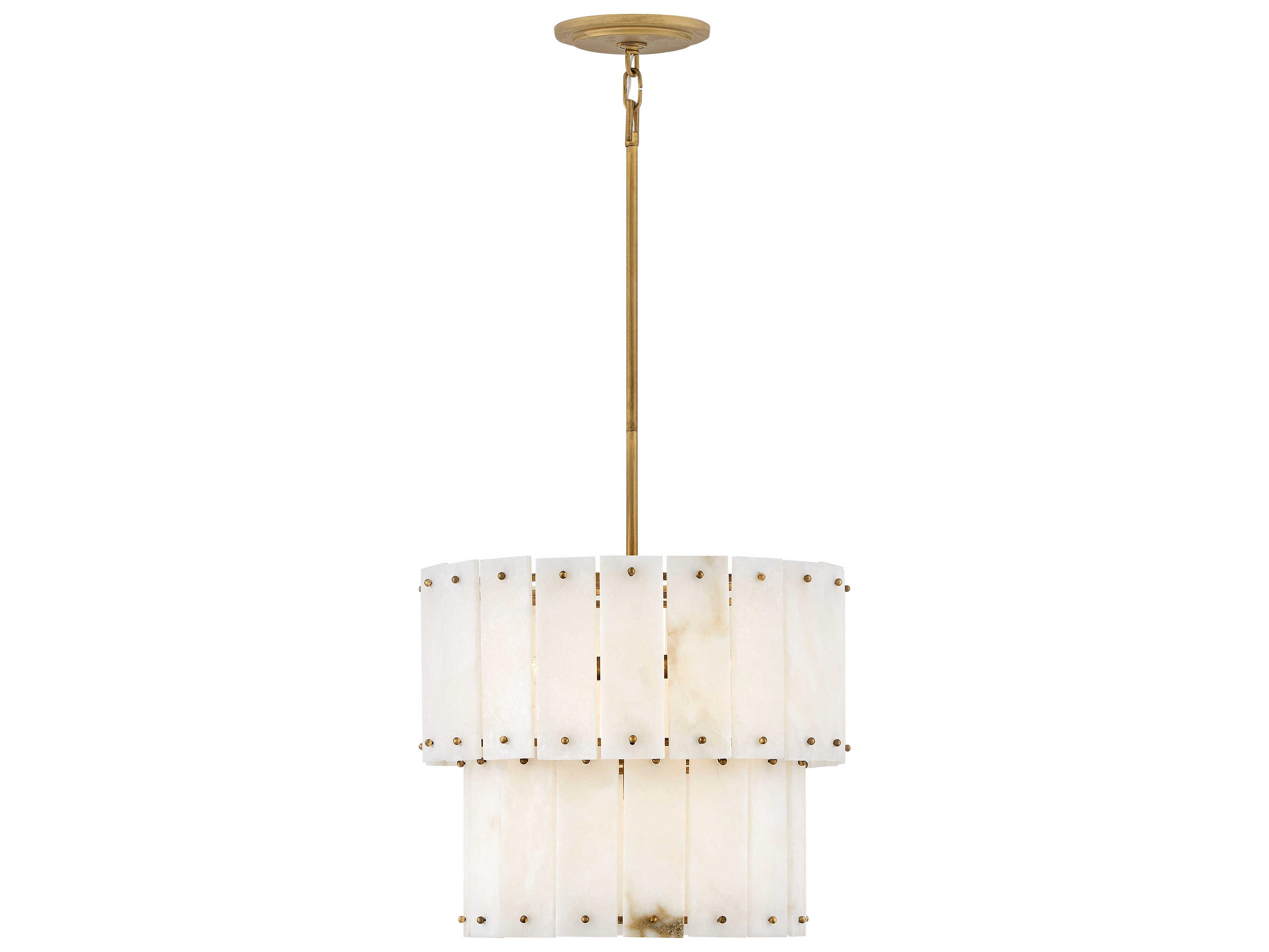 Fredrick Ramond Simone 4-Light Burnished Gold Tiered Pendant