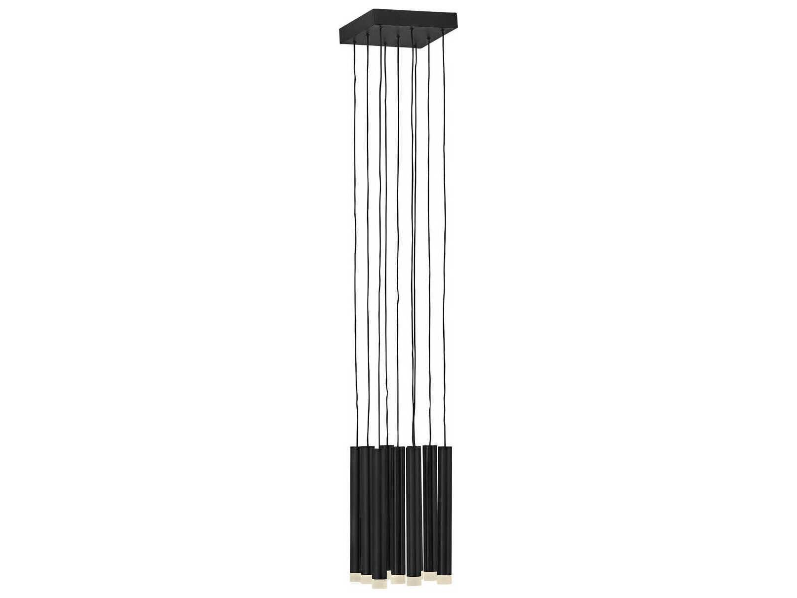 Fredrick Ramond Harmony 9-Light Black LED Cylinder Linear Mini Pendant