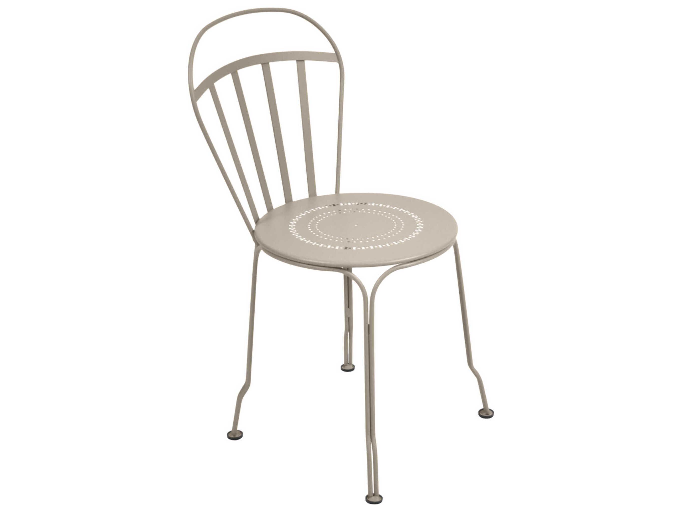 Fermob Louvre Steel Metal Dining Chair Set of 2