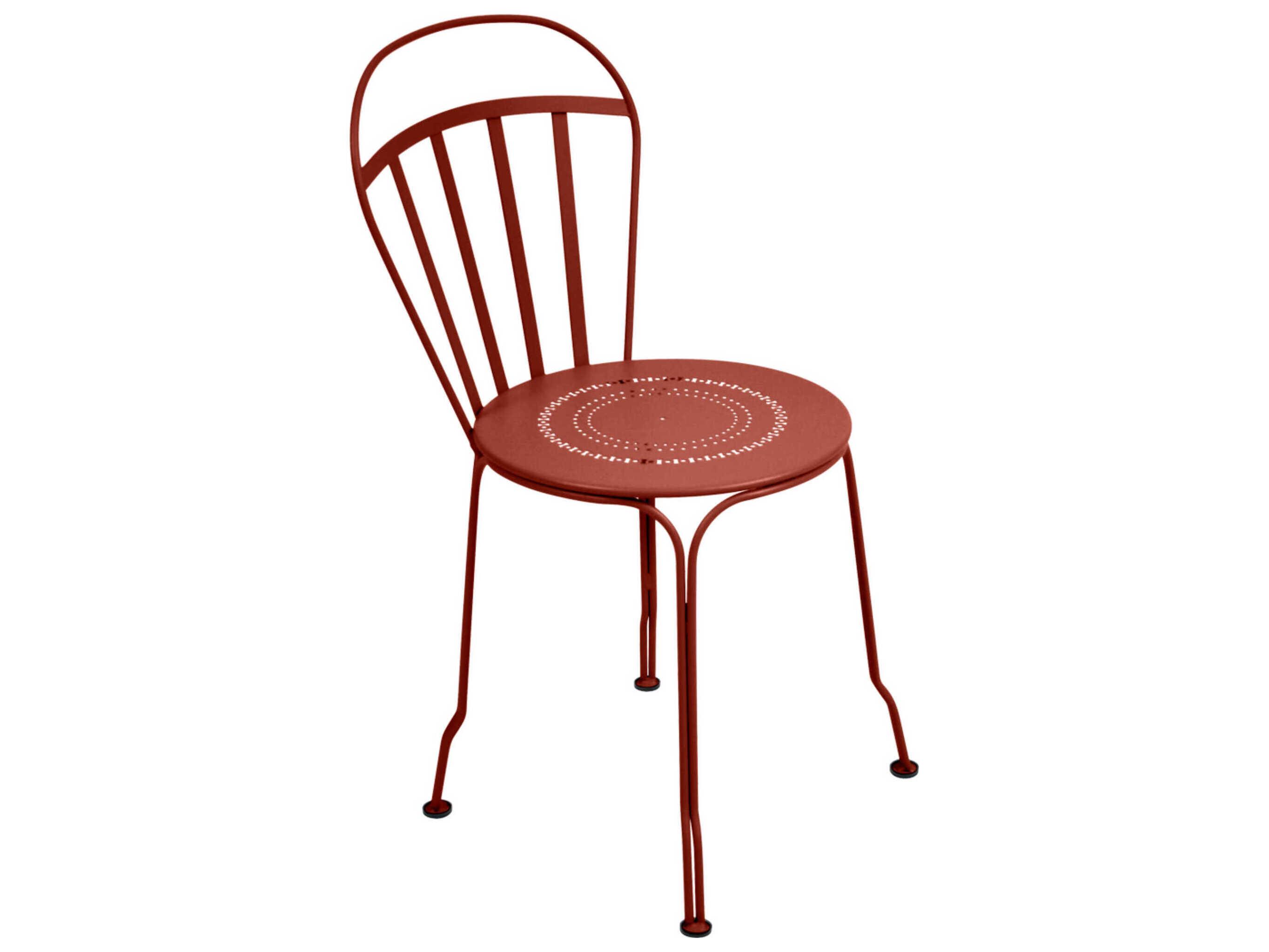 Fermob Louvre Steel Metal Dining Chair Set of 2