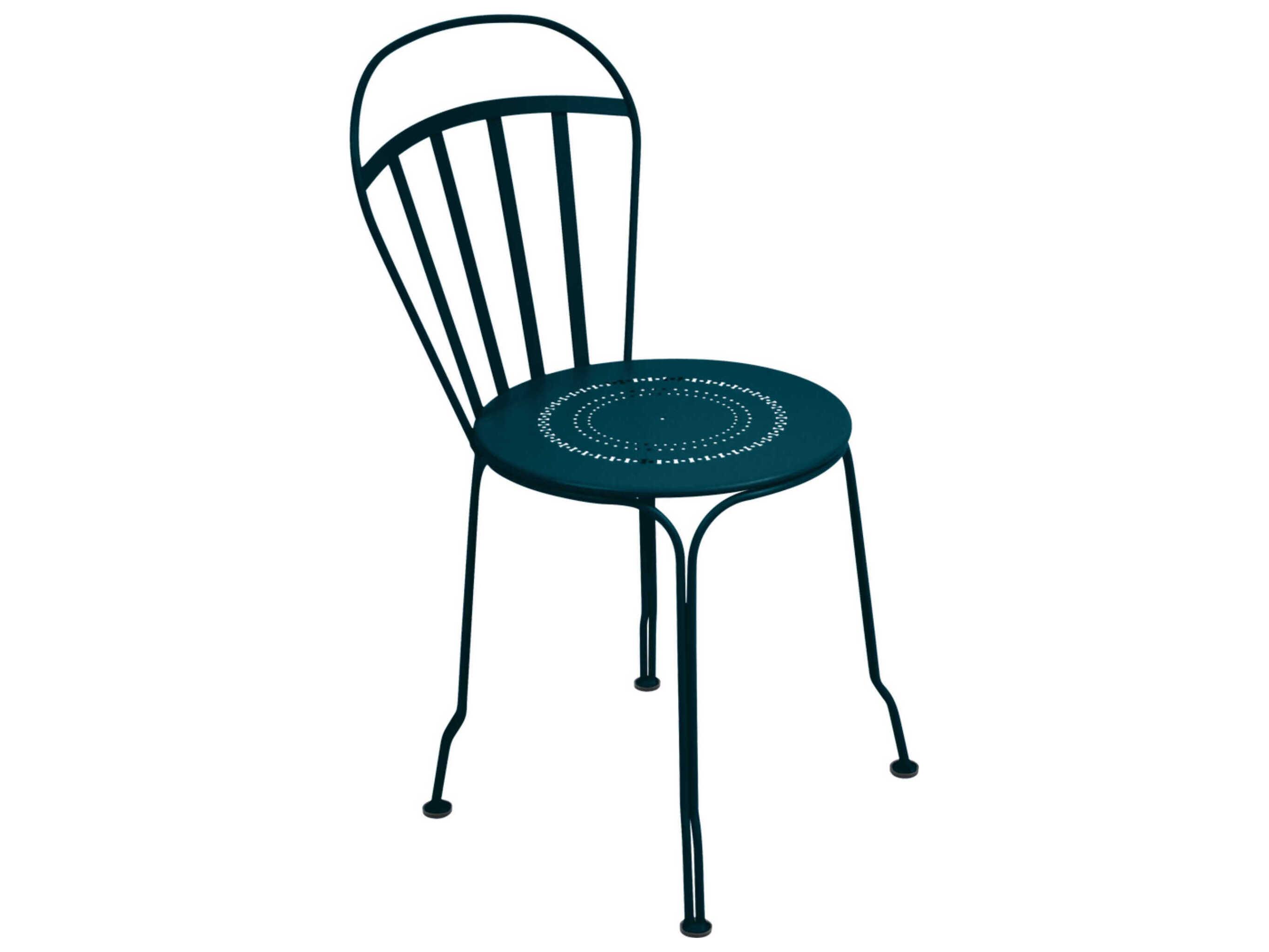 Fermob Louvre Steel Metal Dining Chair Set of 2