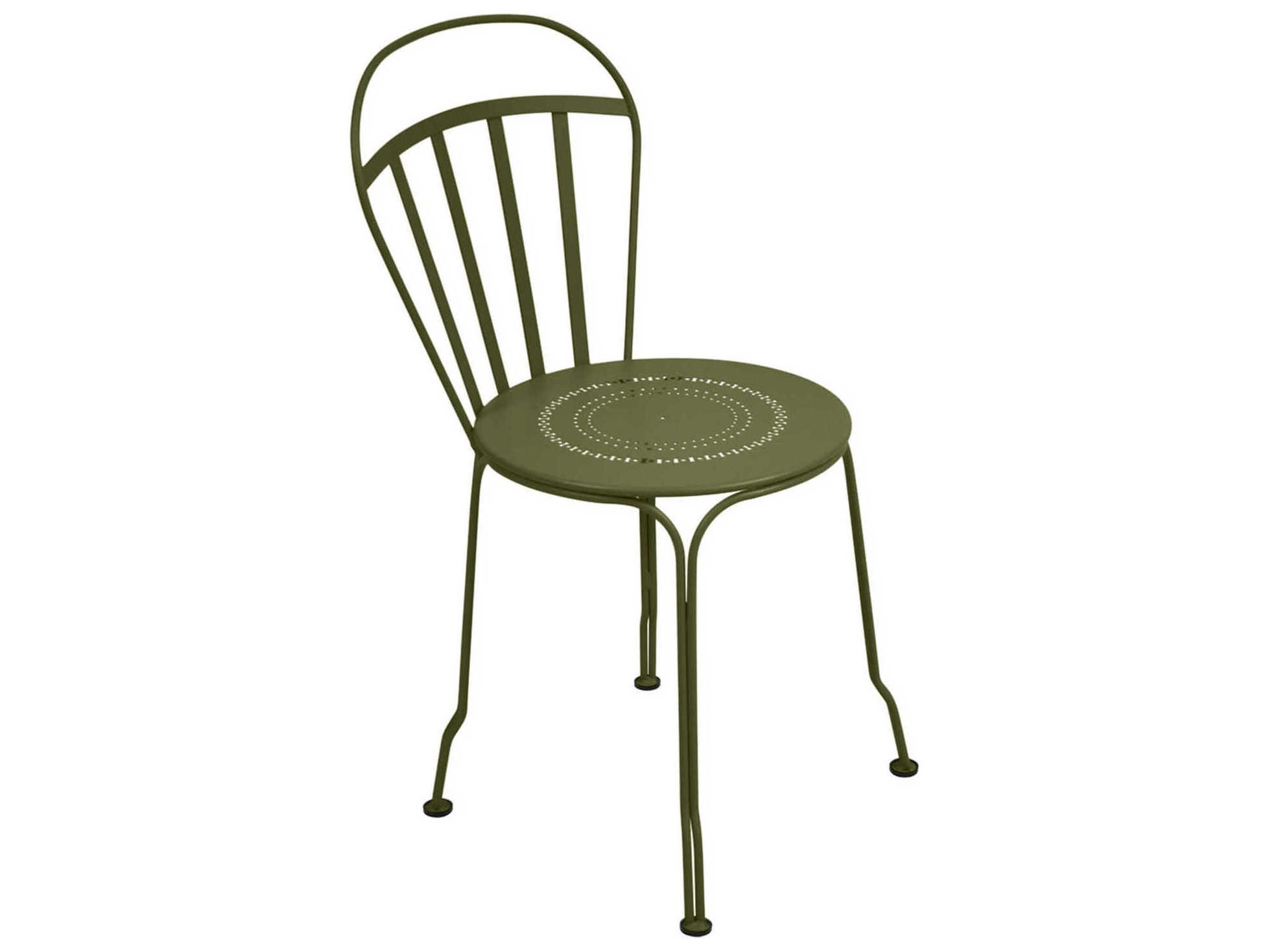 Fermob Louvre Steel Metal Dining Chair Set of 2