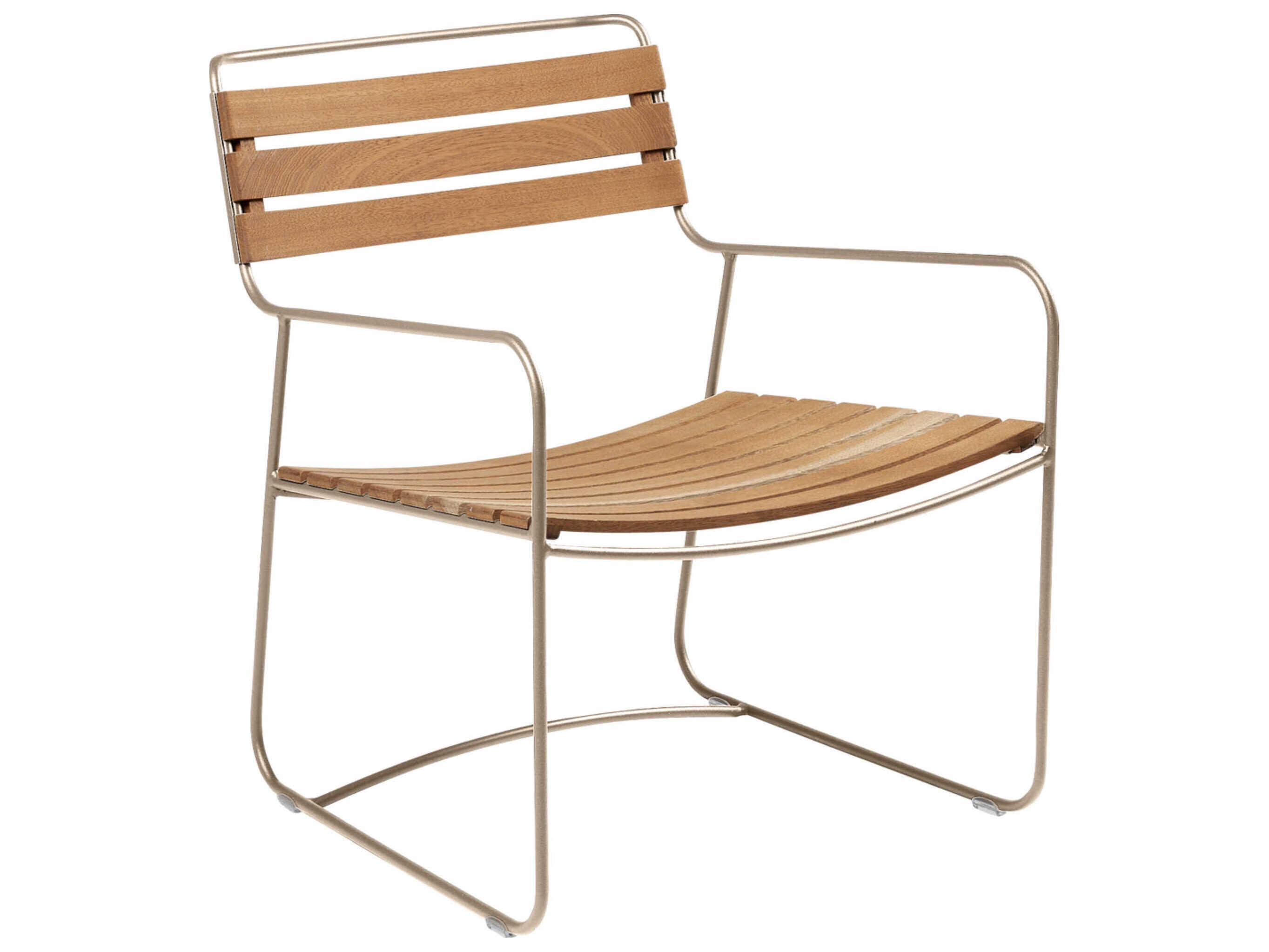 Fermob Surprising Steel Teak Lounge Chair