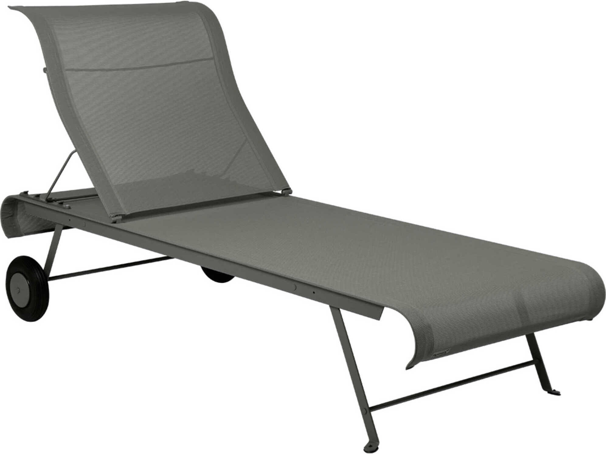 Fermob Dune Steel Sling Chaise Lounge