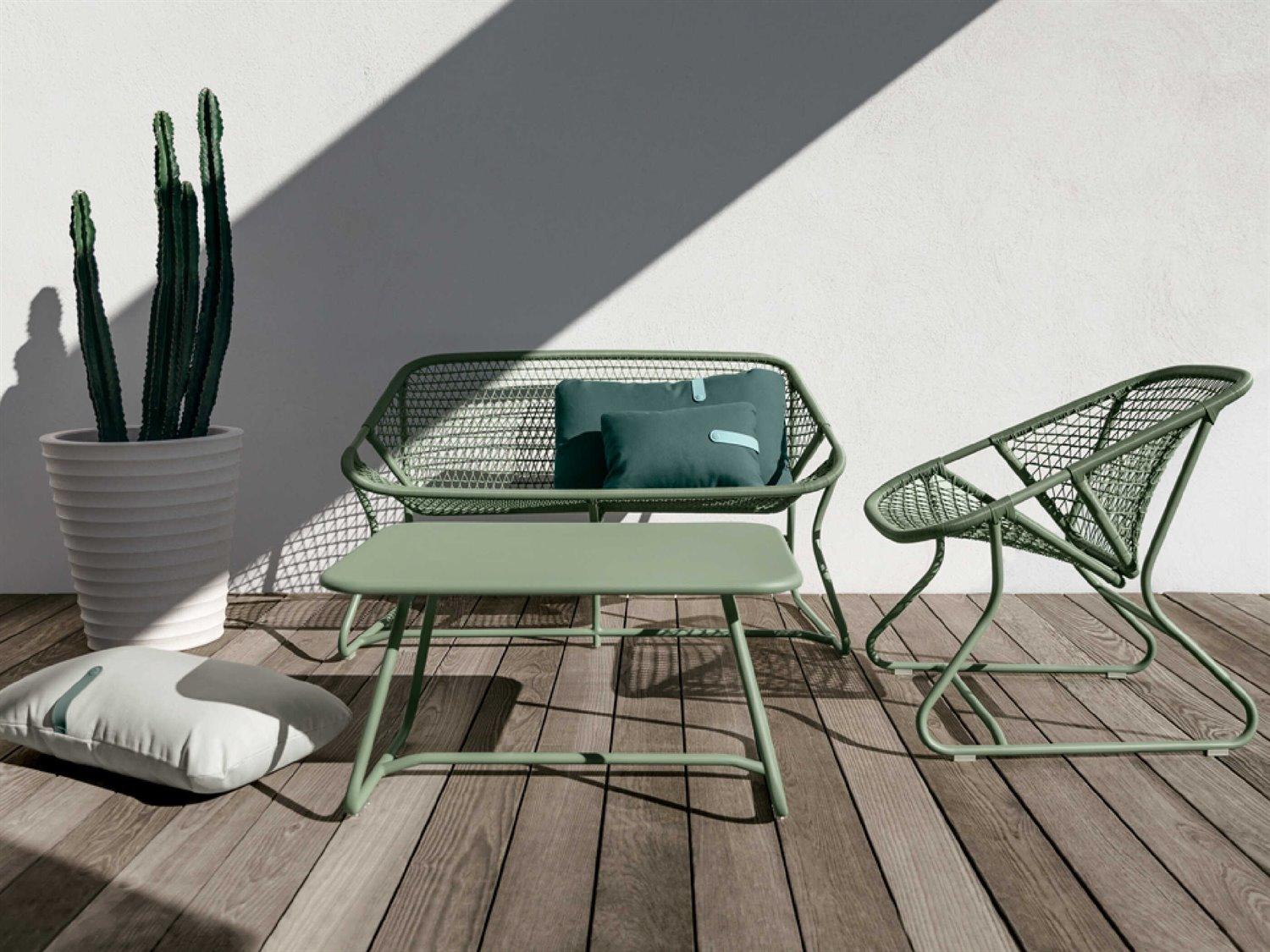 Fermob Sixties Aluminum Polypropylene Bench