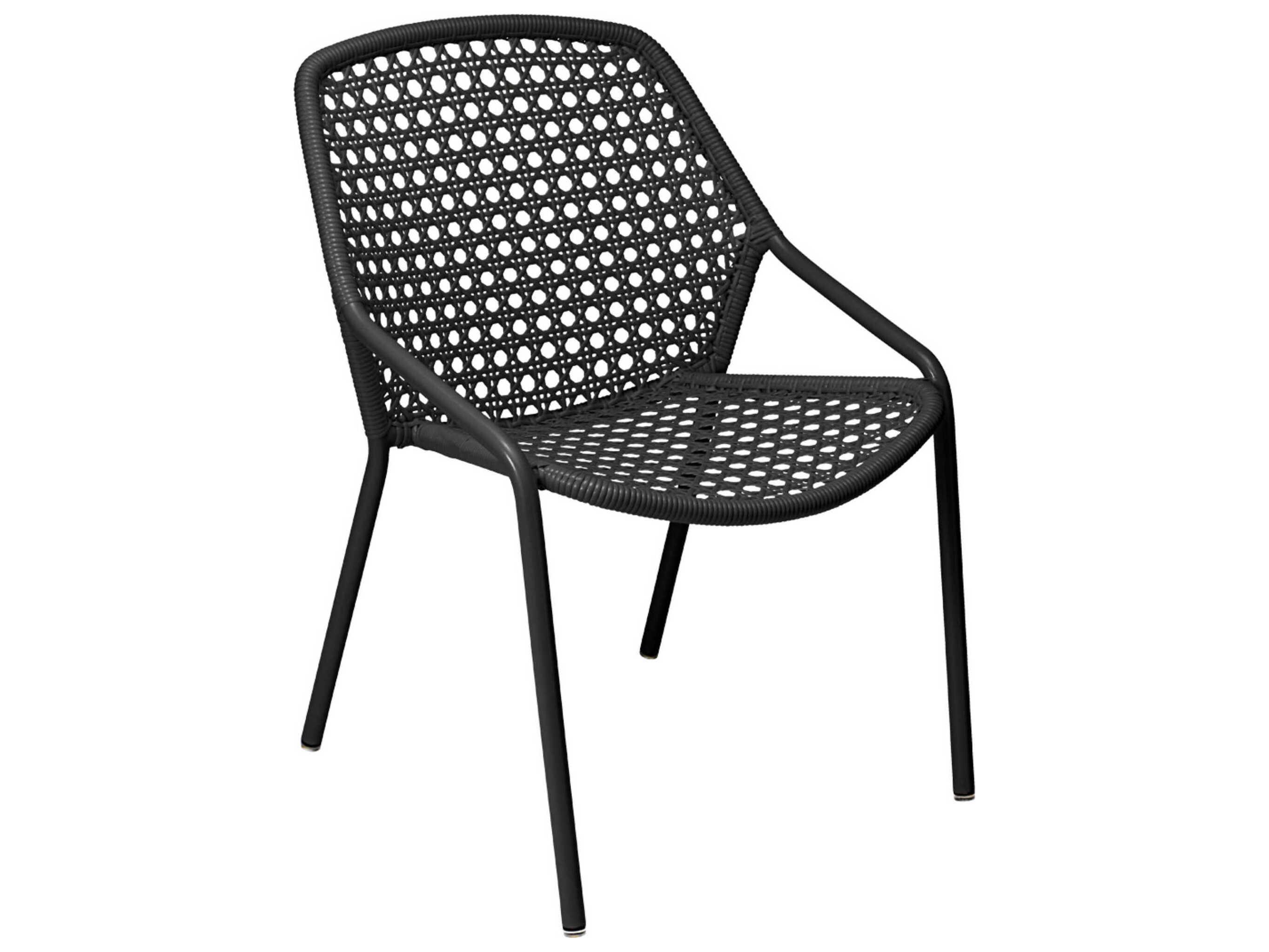 Fermob Croisette Aluminum Wicker Lounge Chair Set of 2