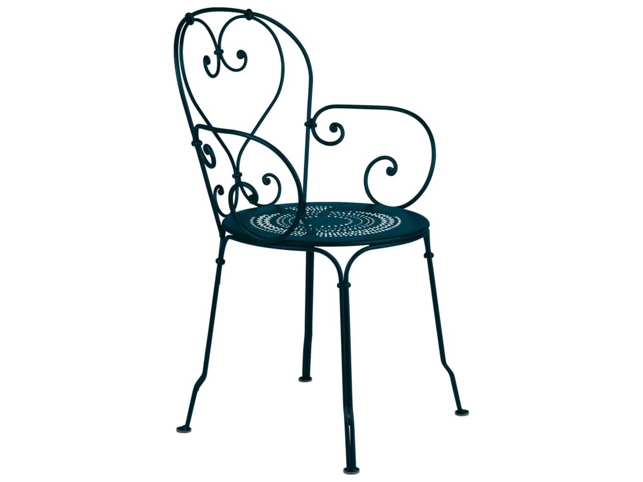 Fermob 1900 Steel Metal Dining Chair Set of 2