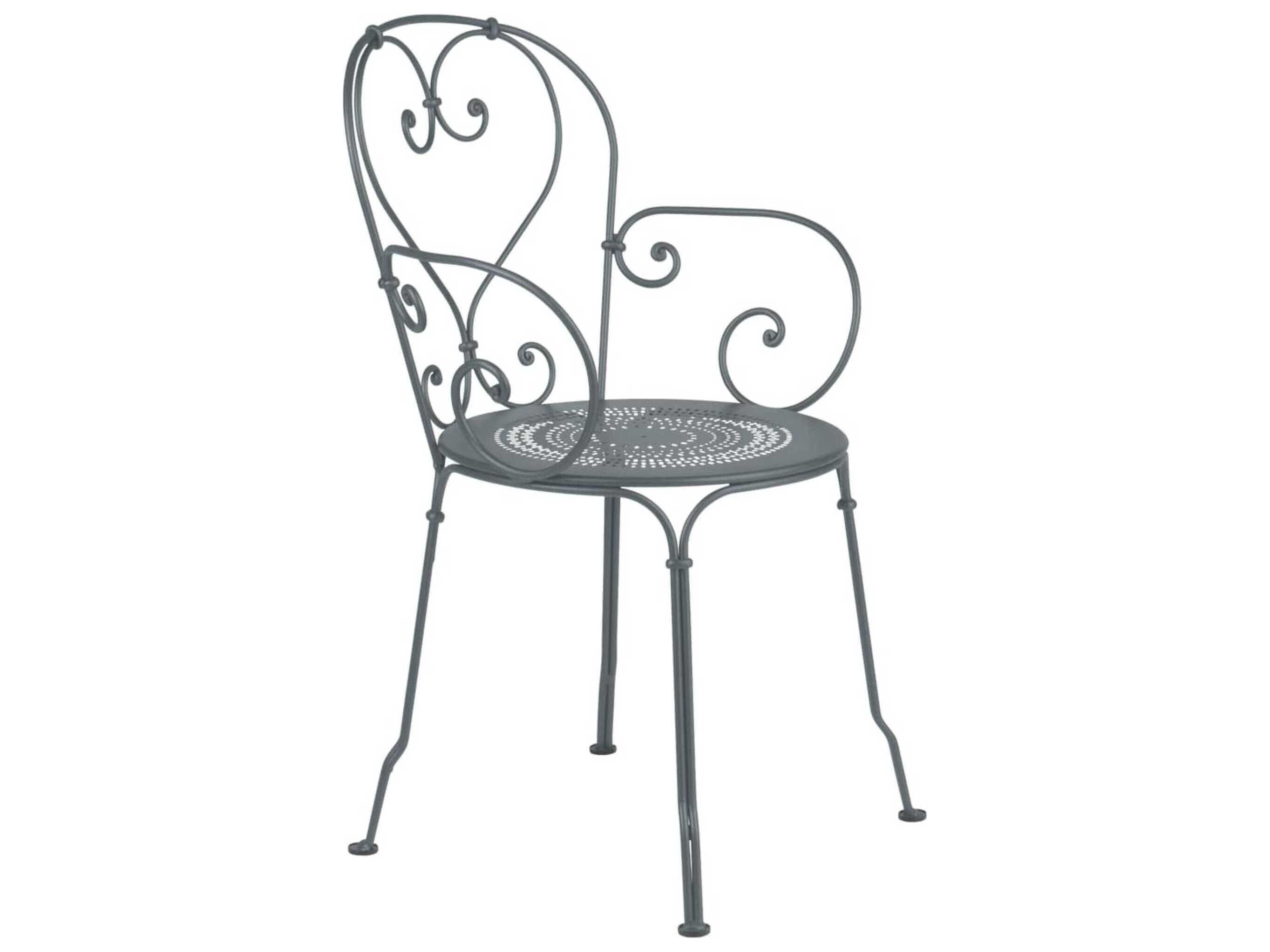 Fermob 1900 Steel Metal Dining Chair Set of 2