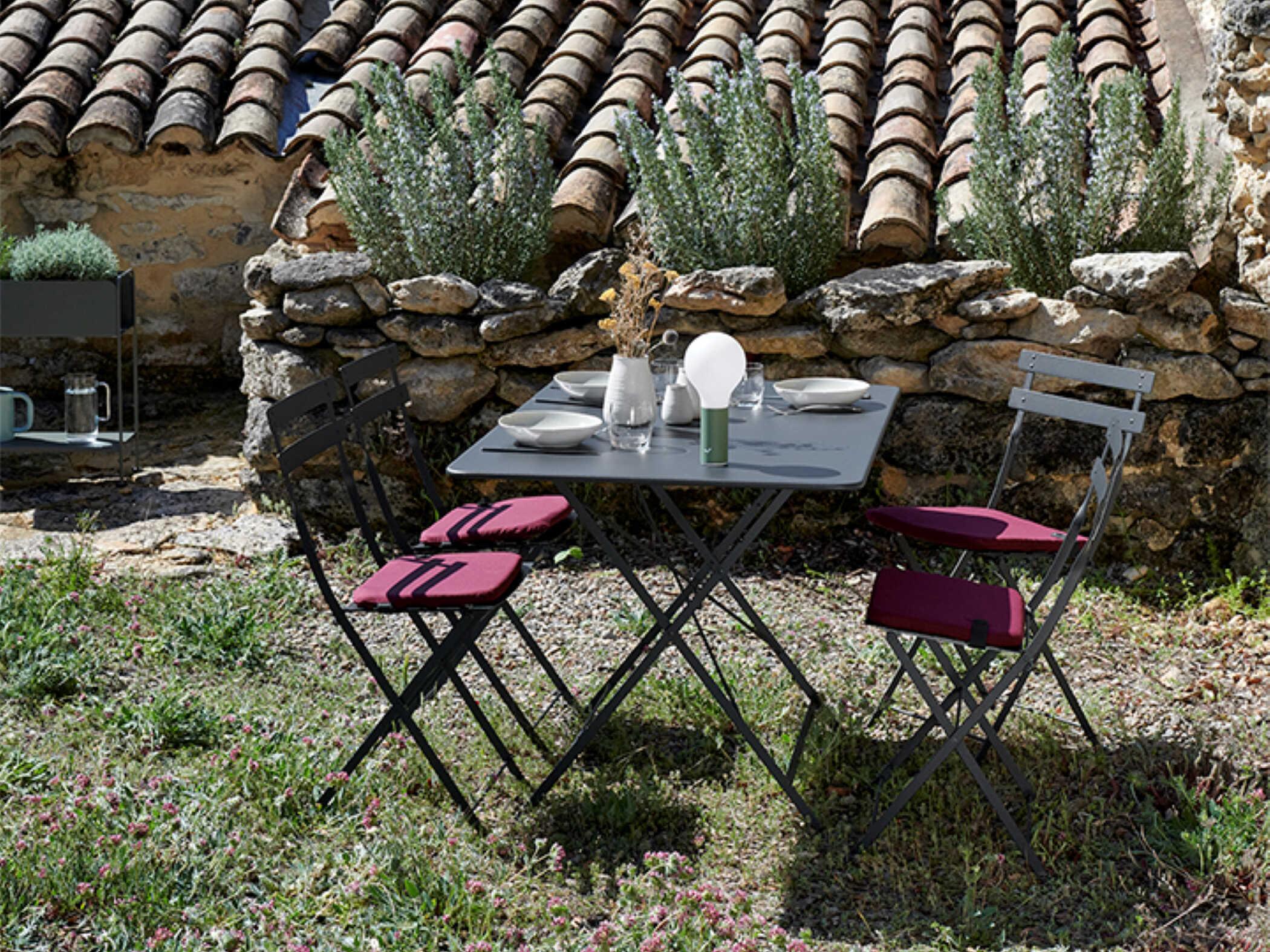 Fermob Color Mix Bistro Burgundy Patio Cushion