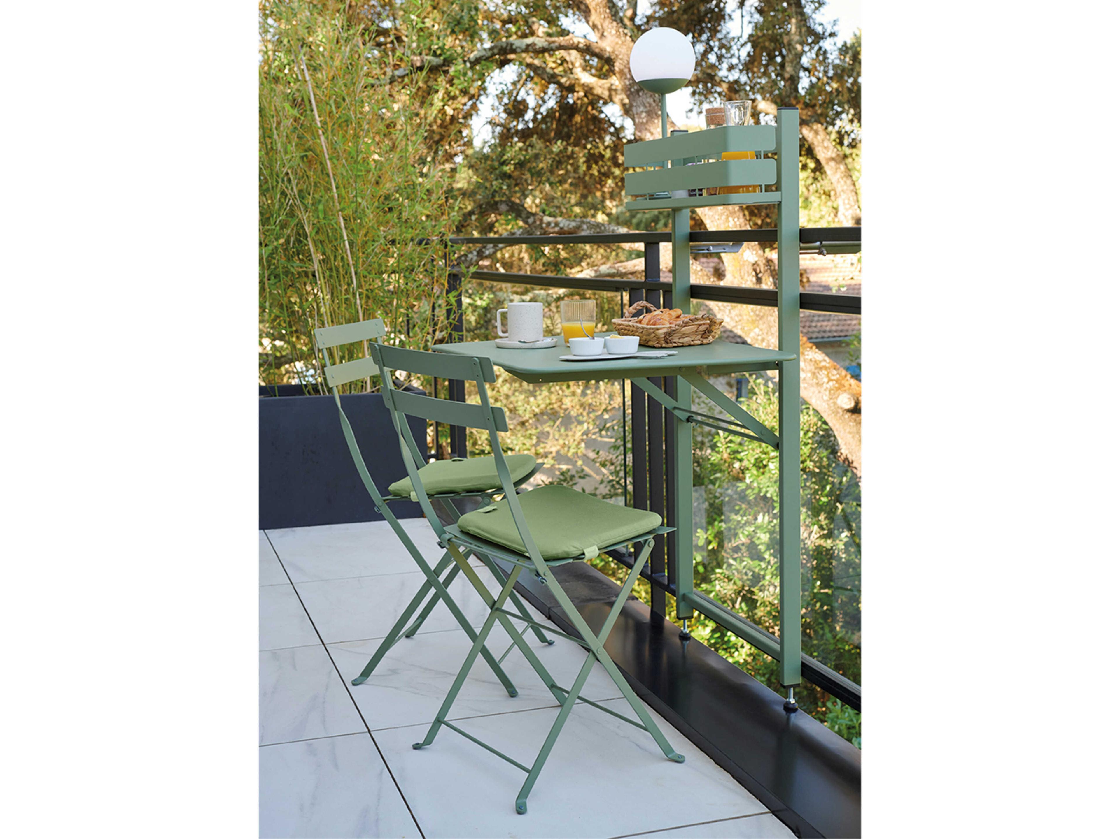 Fermob Color Mix Bistro Eucalyptus Green Patio Cushion