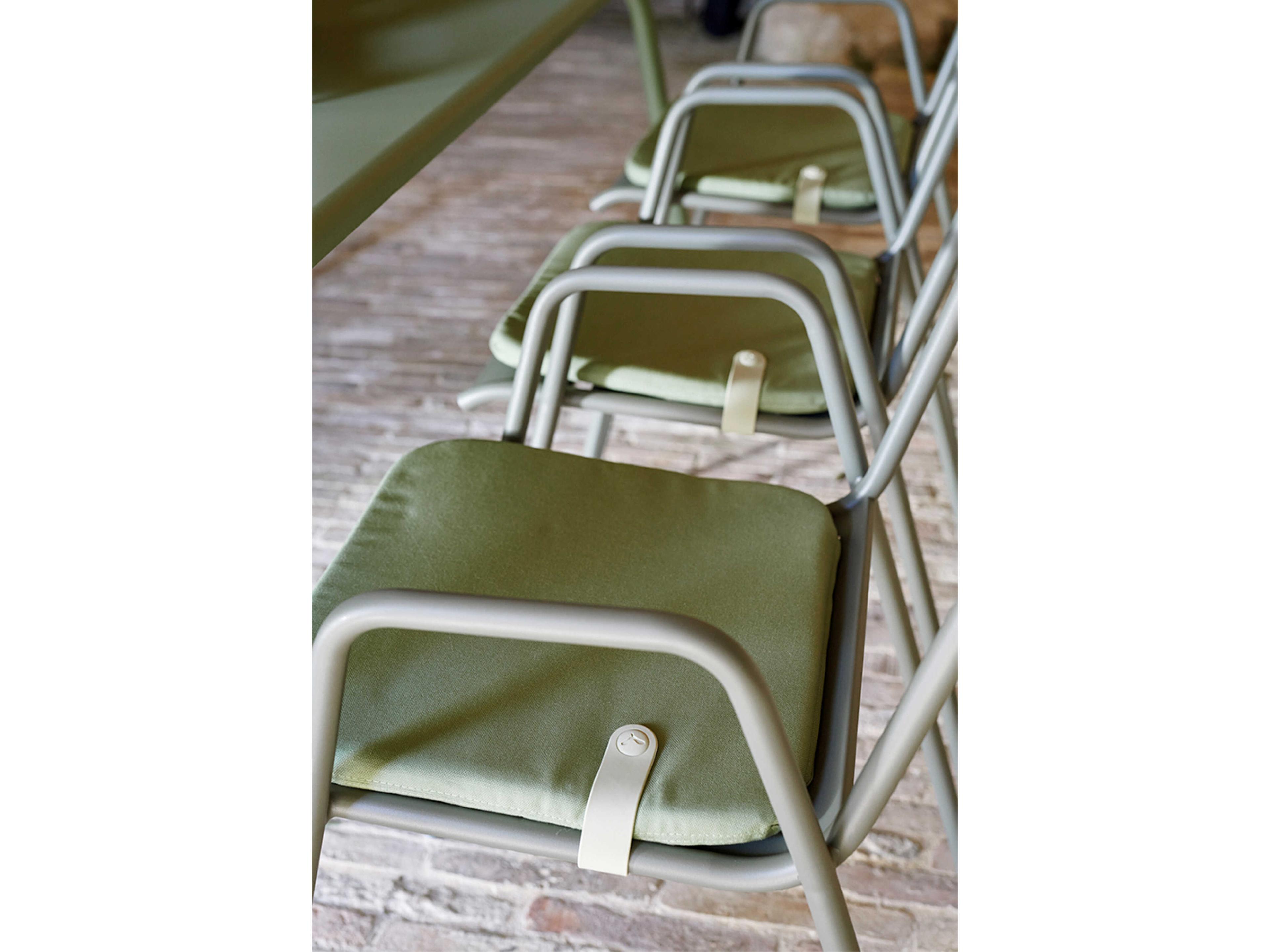 Fermob Color Mix Bistro Eucalyptus Green Patio Cushion