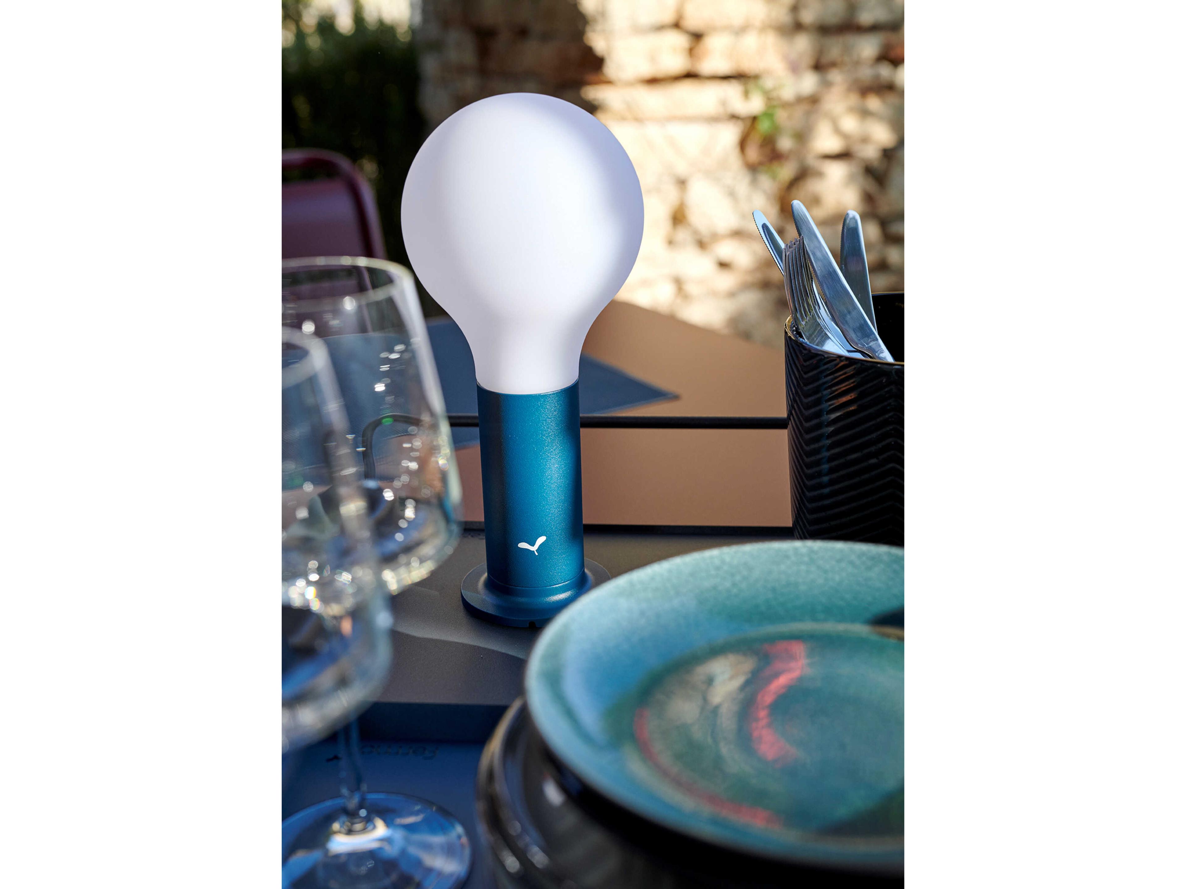 Fermob Aplo Acapulco Blue Magnetic Base